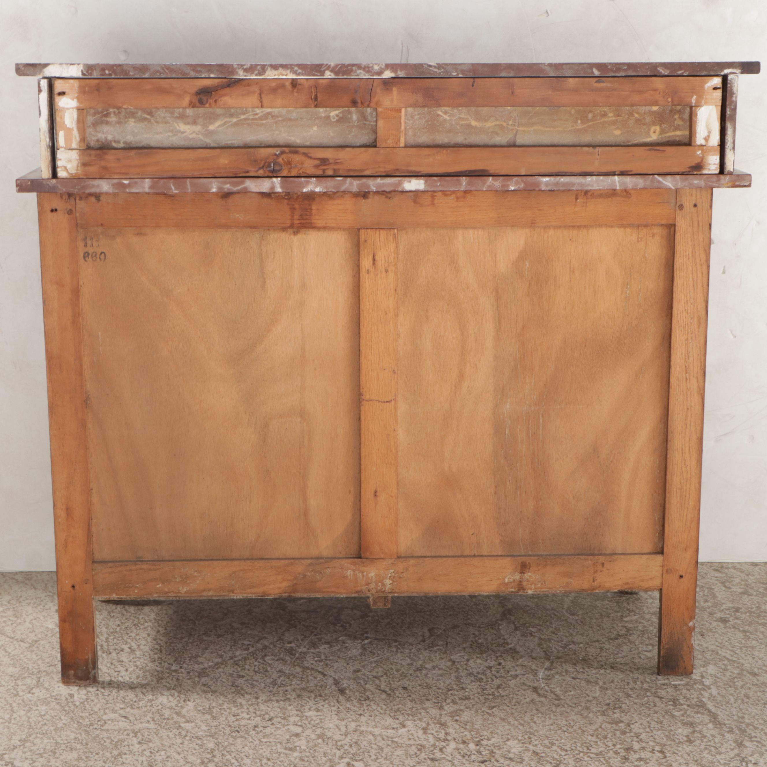 Walnut Marble-Top Washstand, Early to Mid-20th Century