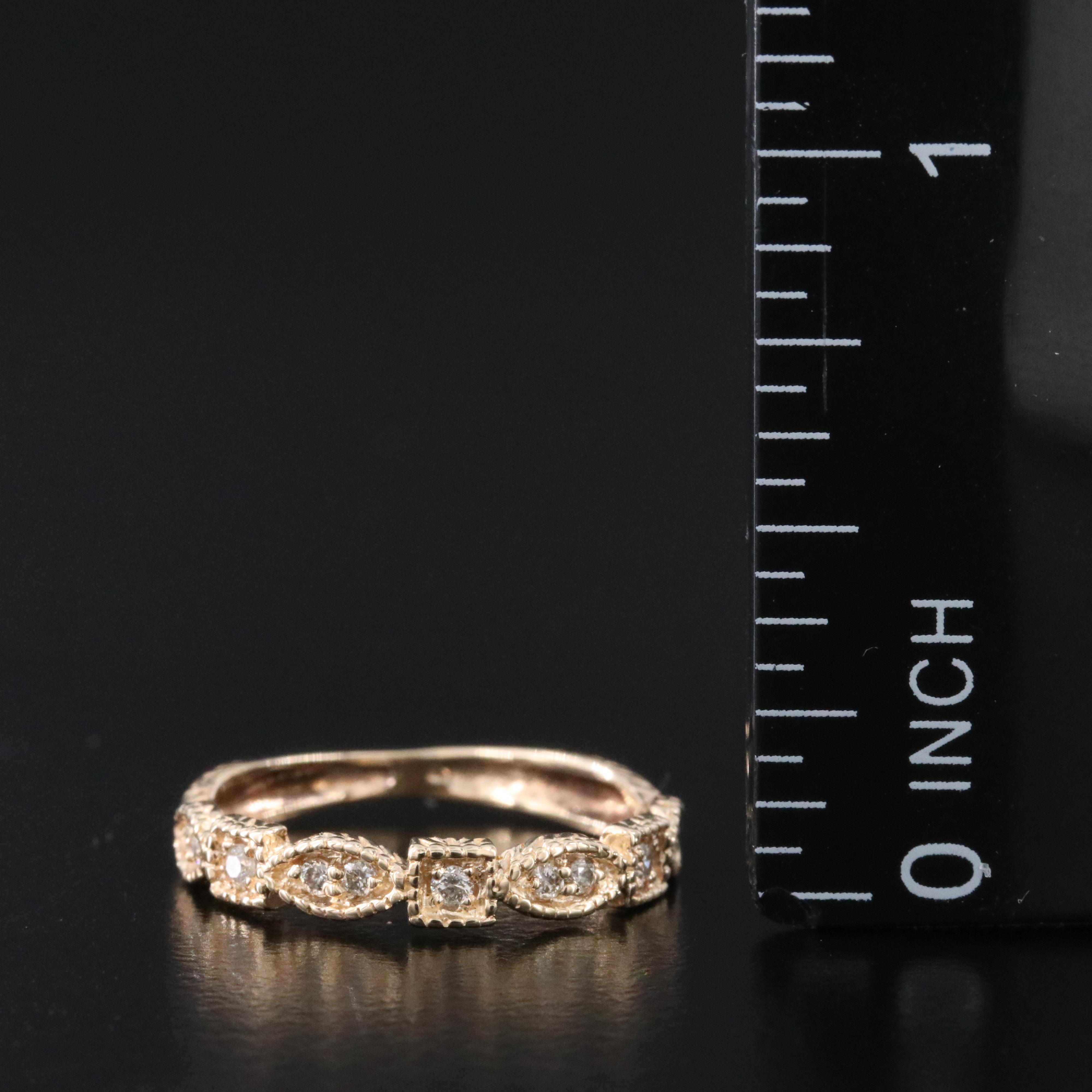 14K 0.12 CTW Diamond Ring