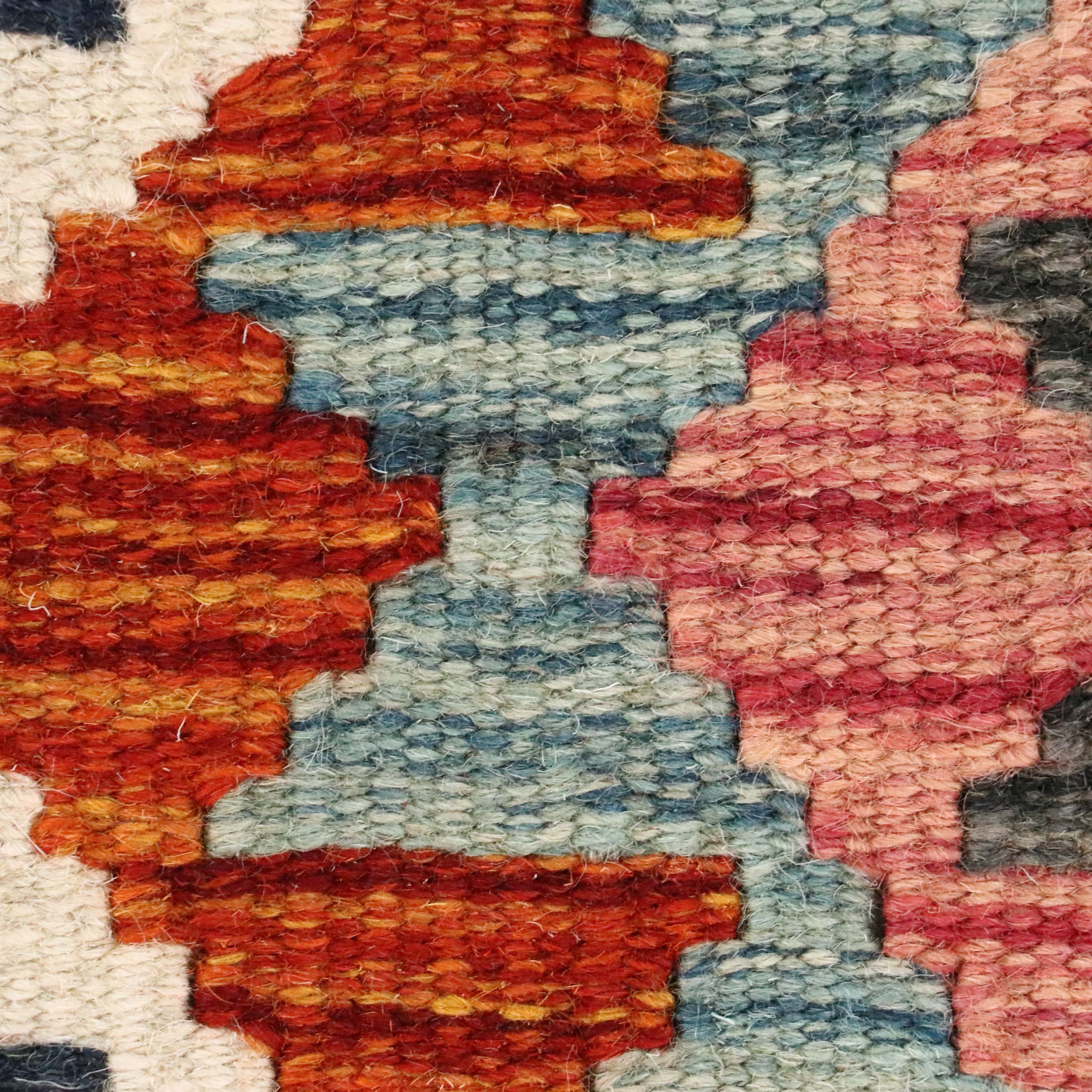 2'9 x 15'11 Handwoven Pakistani Kilim Carpet Runner