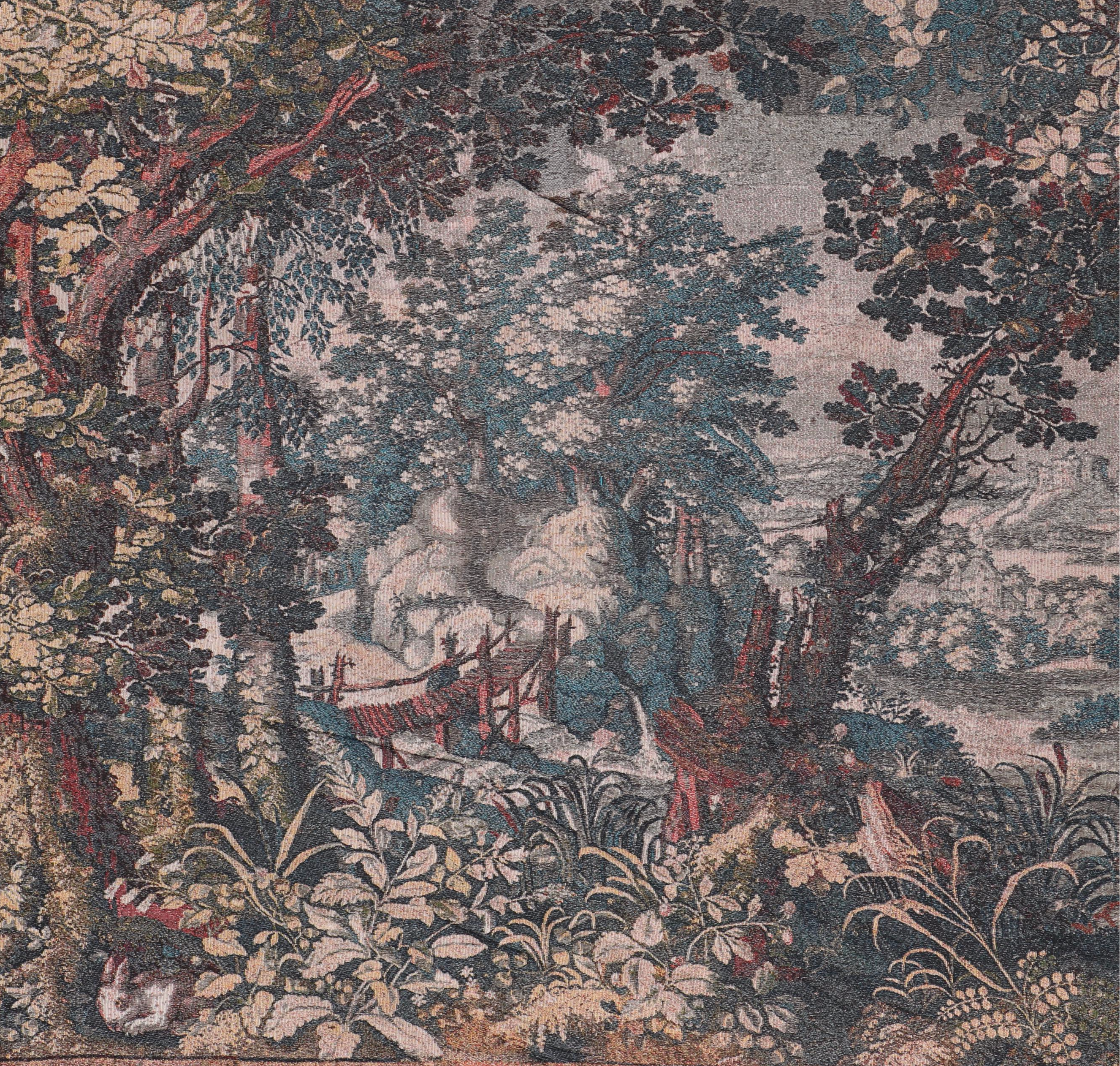 Machine Made Woven Verdure Tapestry Wall Hanging