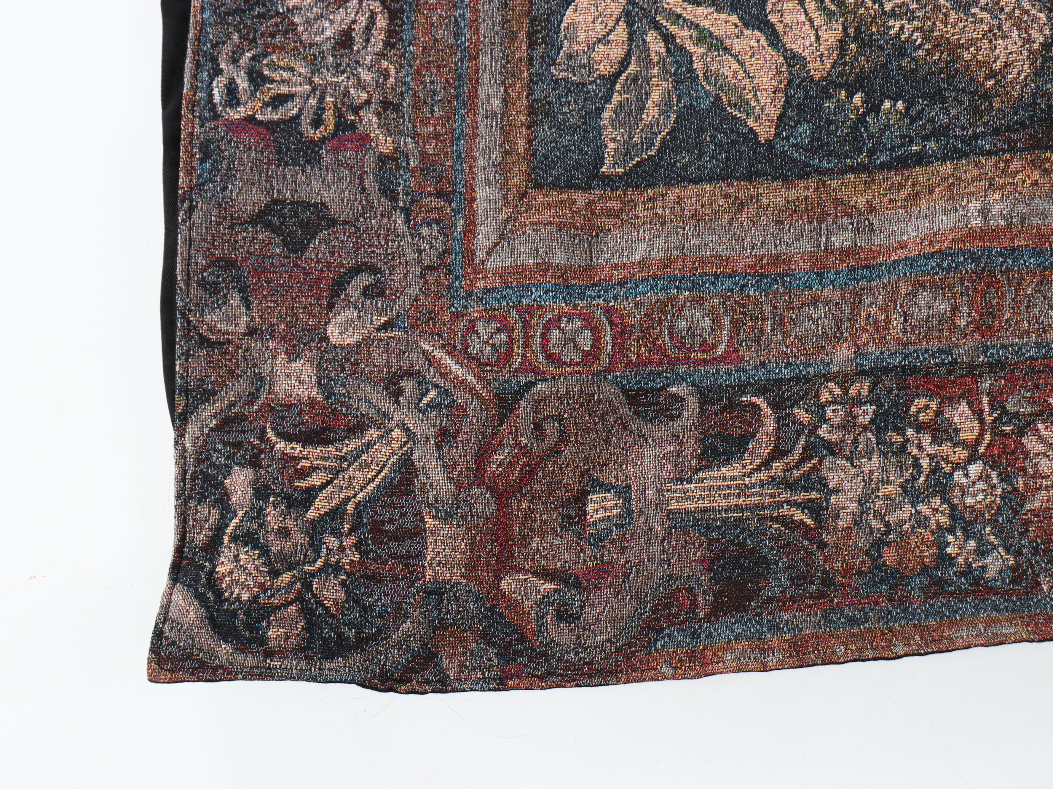 Machine Made Woven Verdure Tapestry Wall Hanging