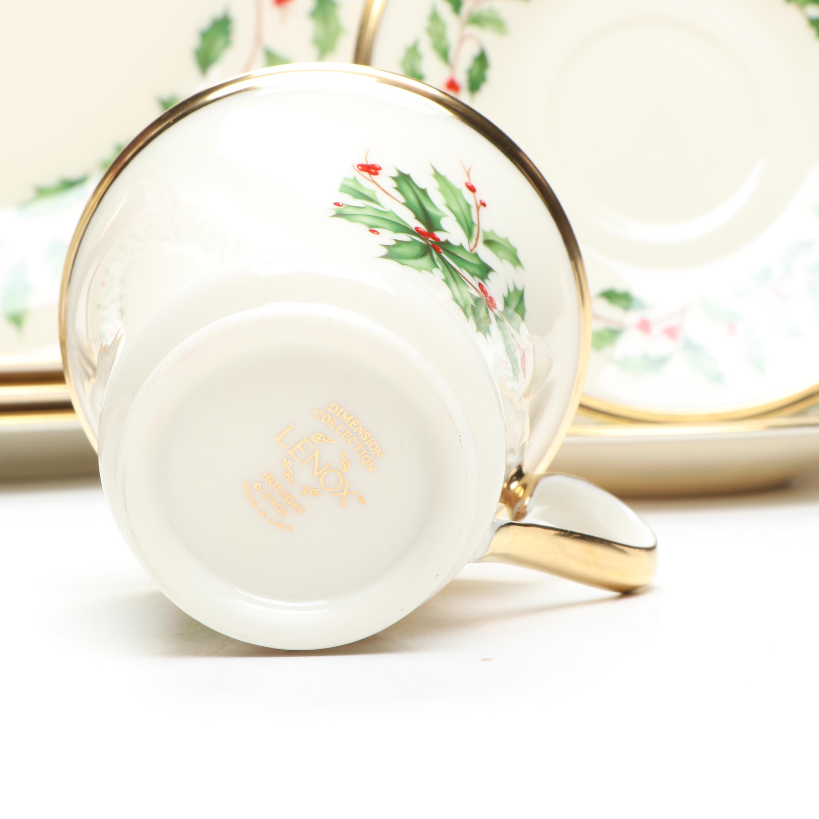 Lenox "Holiday" and Other Porcelain Seasonal Tableware