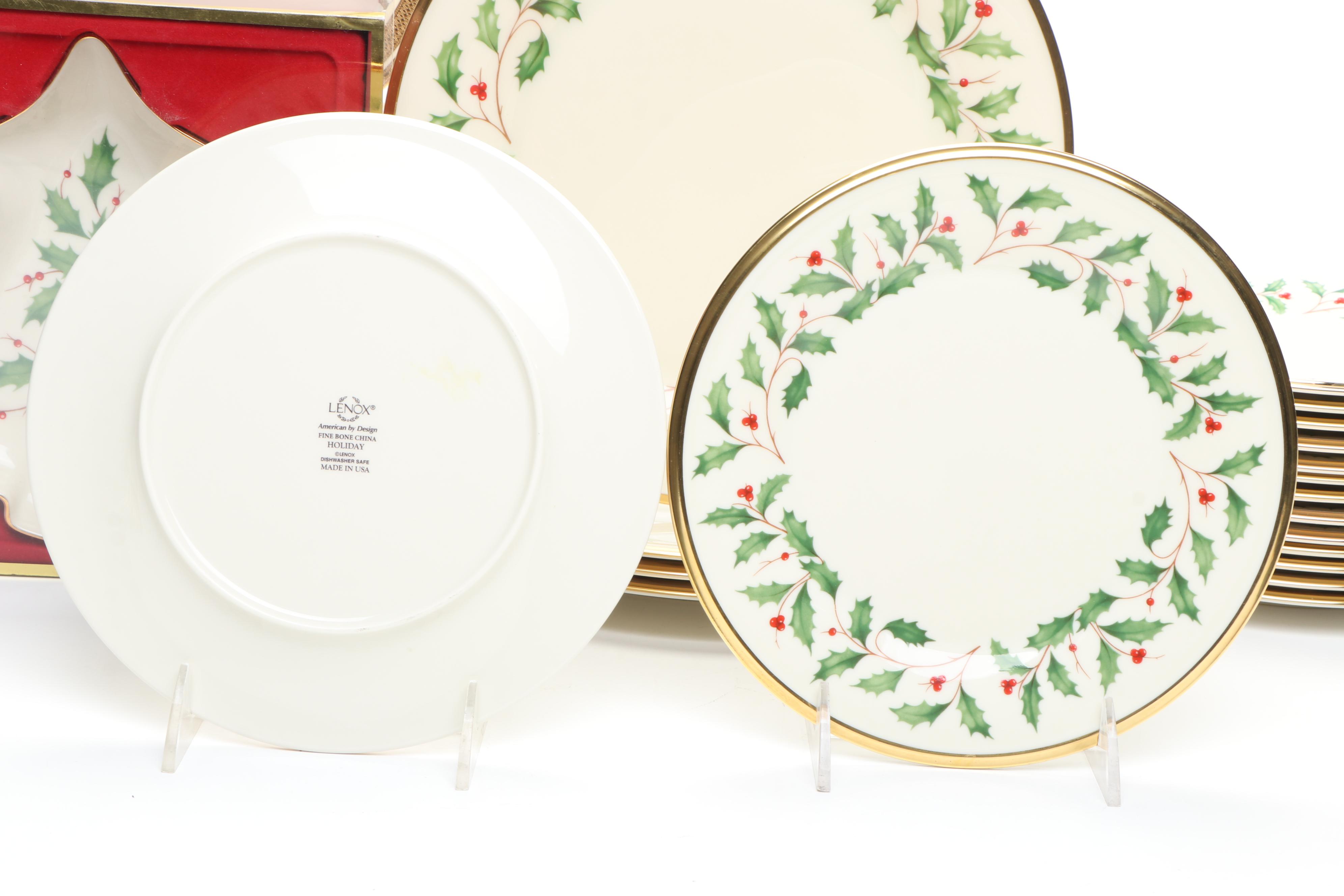 Lenox "Holiday" and Other Porcelain Seasonal Tableware