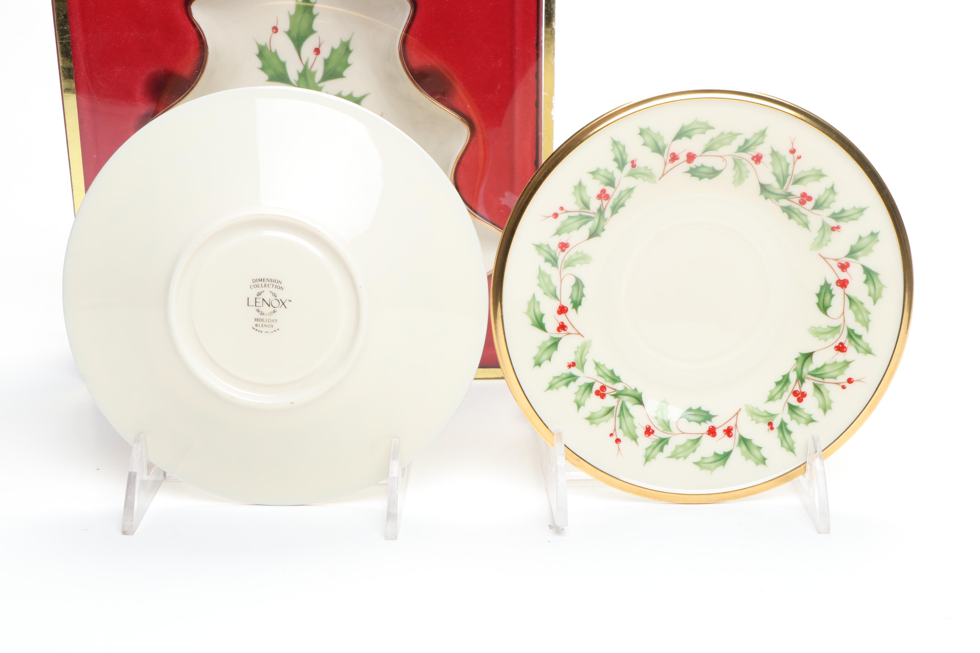 Lenox "Holiday" and Other Porcelain Seasonal Tableware