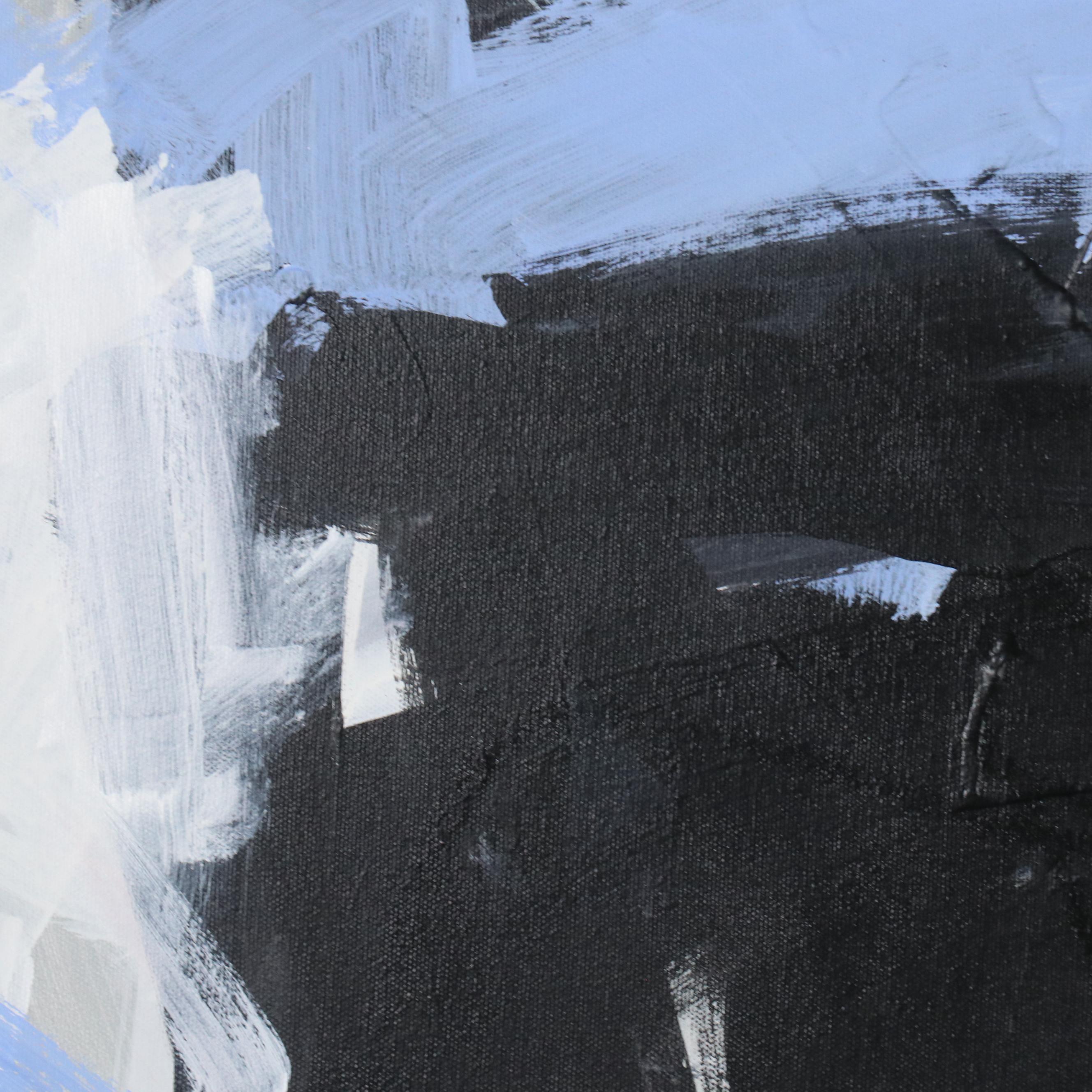 Robbie Kemper Abstract Acrylic Painting "Waterfall at Black Rock," 21st Century