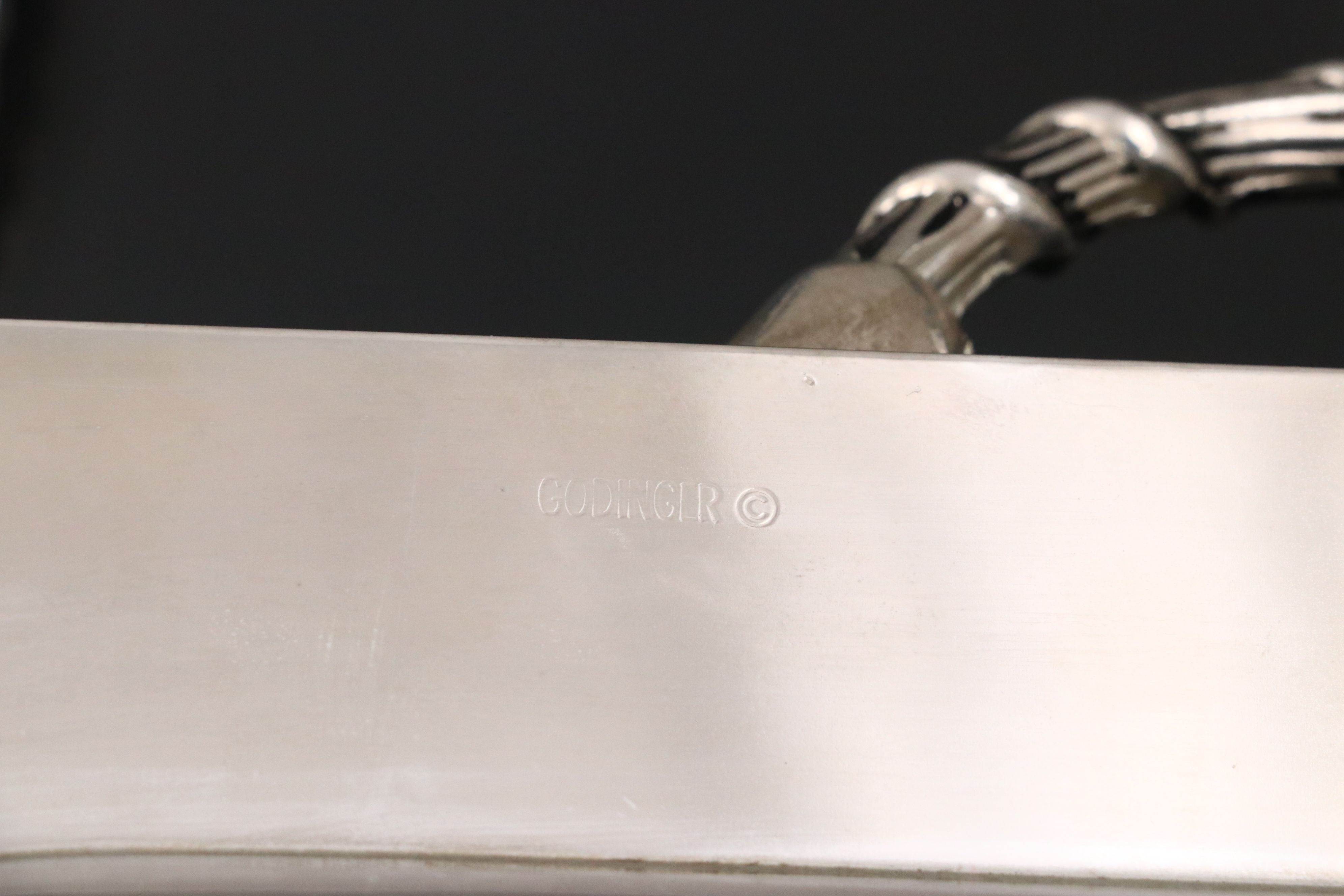 Godinger with Other Silver Plate Trays and Serving Pieces