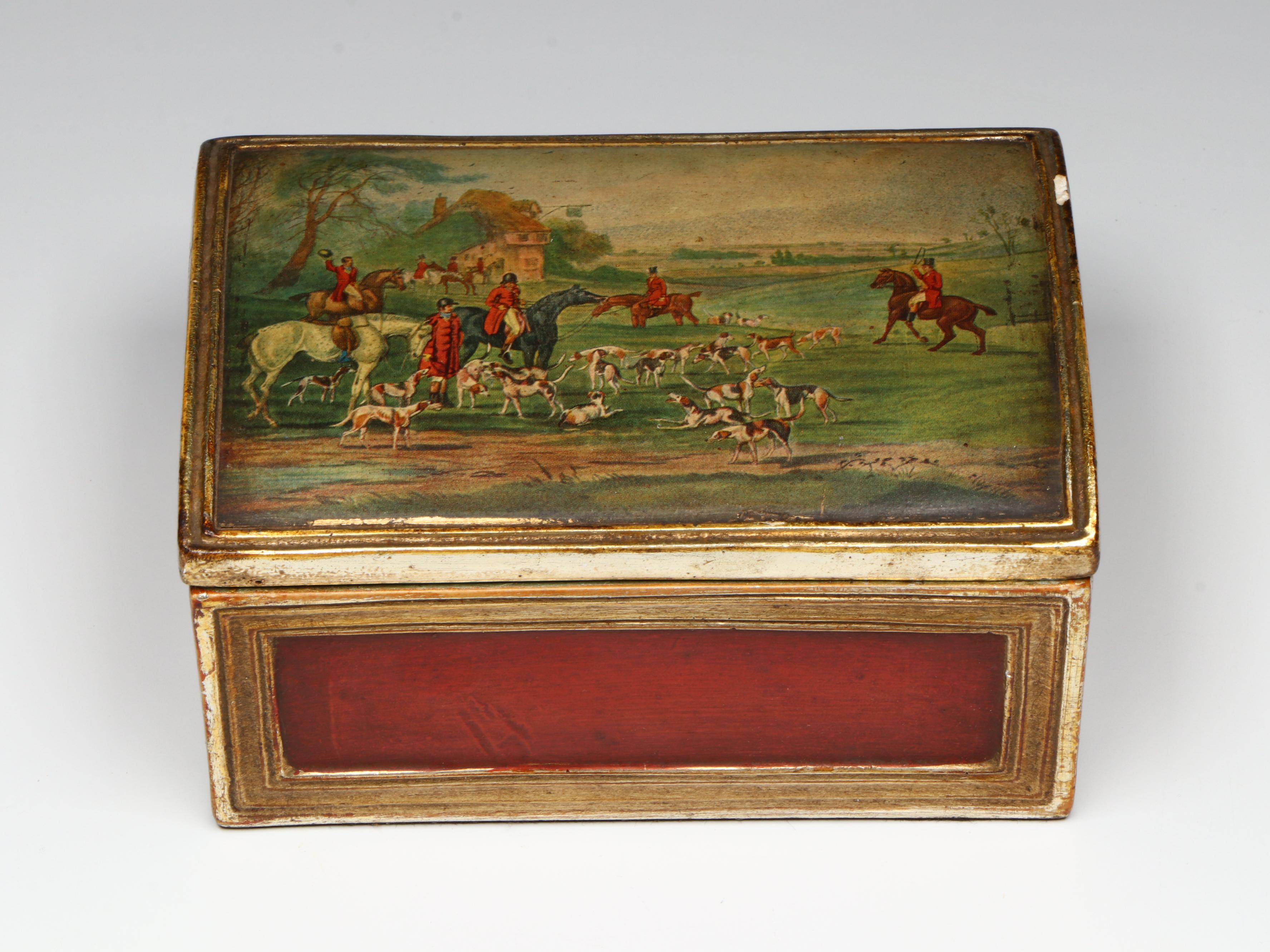 Vintage Table Linens with Faux Book Box and Other Decor, 20th Century