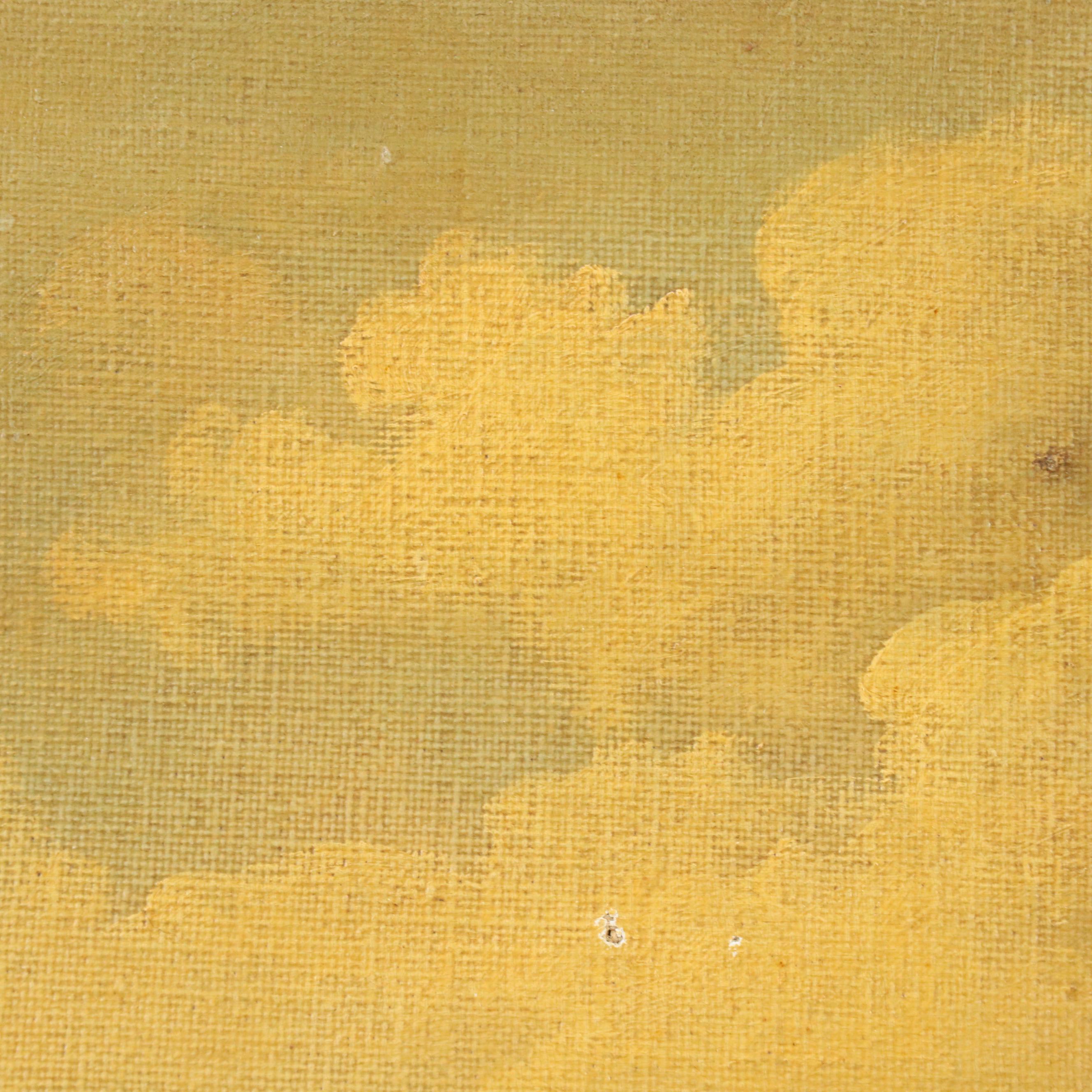 M. Vannetti Landscape Oil Painting with Figures in Front of Architectural Ruins