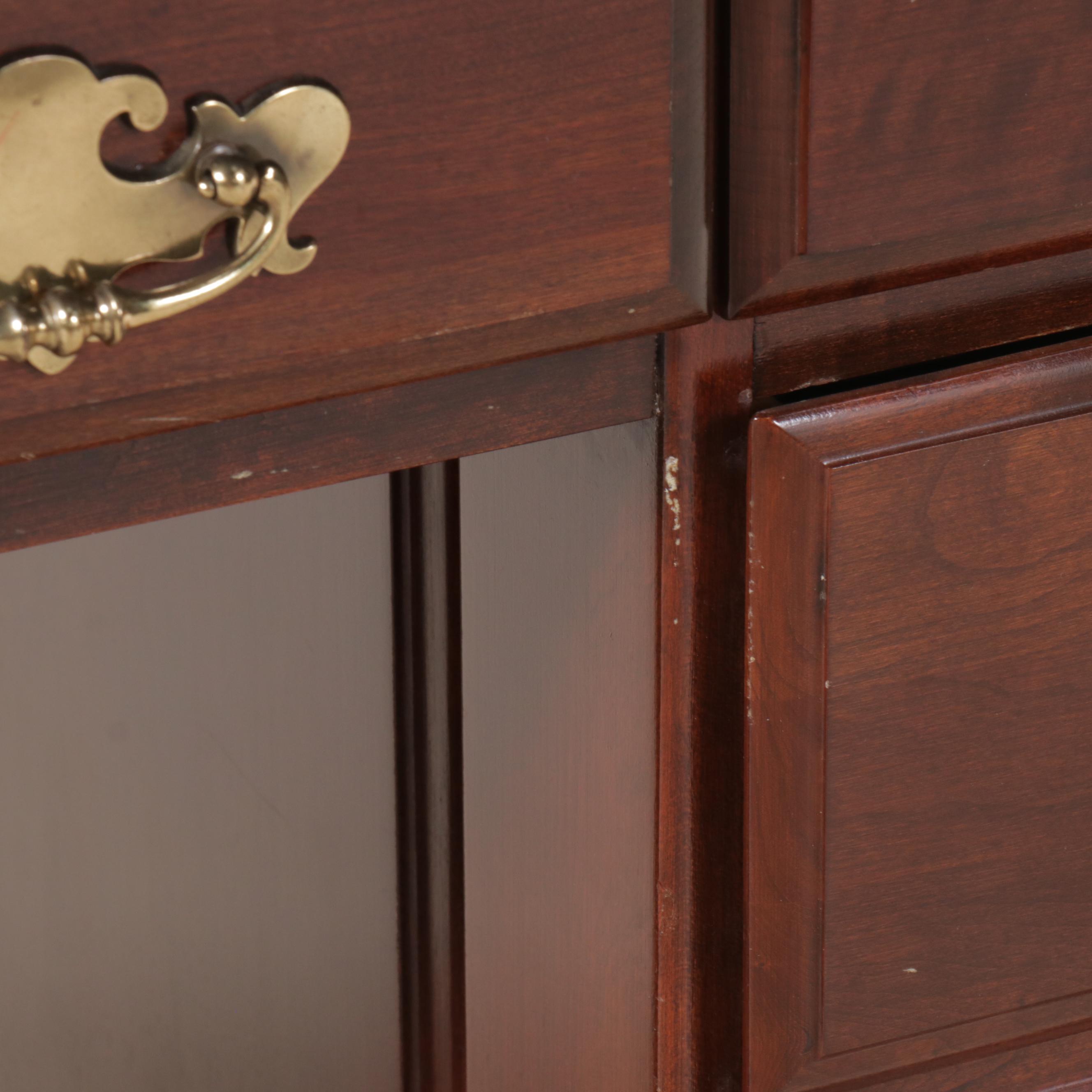 Chatauqua Colonial Federal Style Mahogany Desk, Late 20th Century