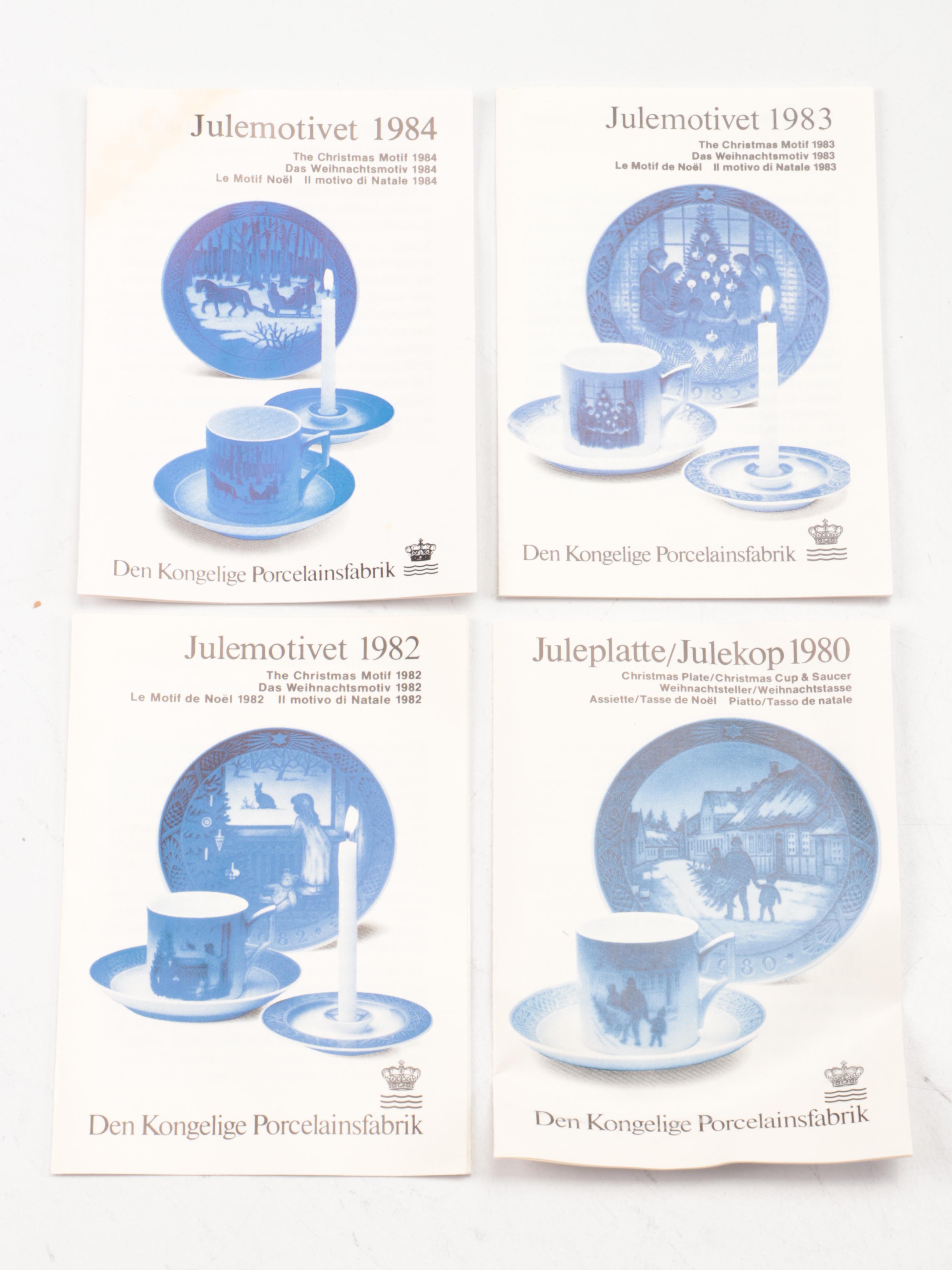 Royal Copenhagen, German and Colombian Christmas Ceramic Collector Plates