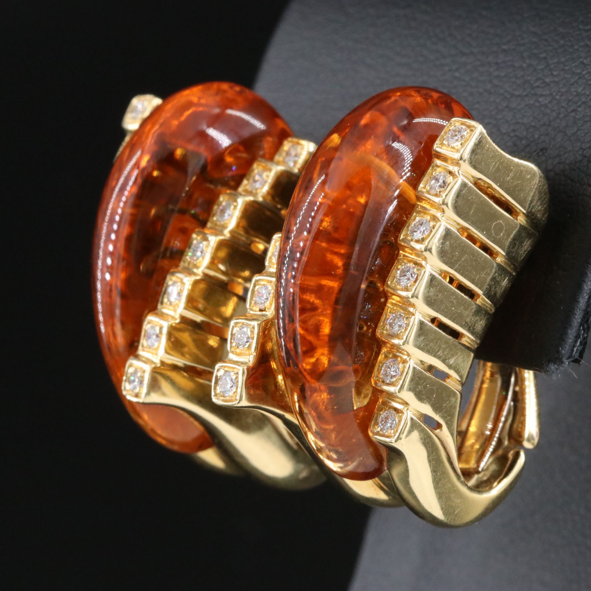 Legnazzi 18K Citrine and Diamond Earrings