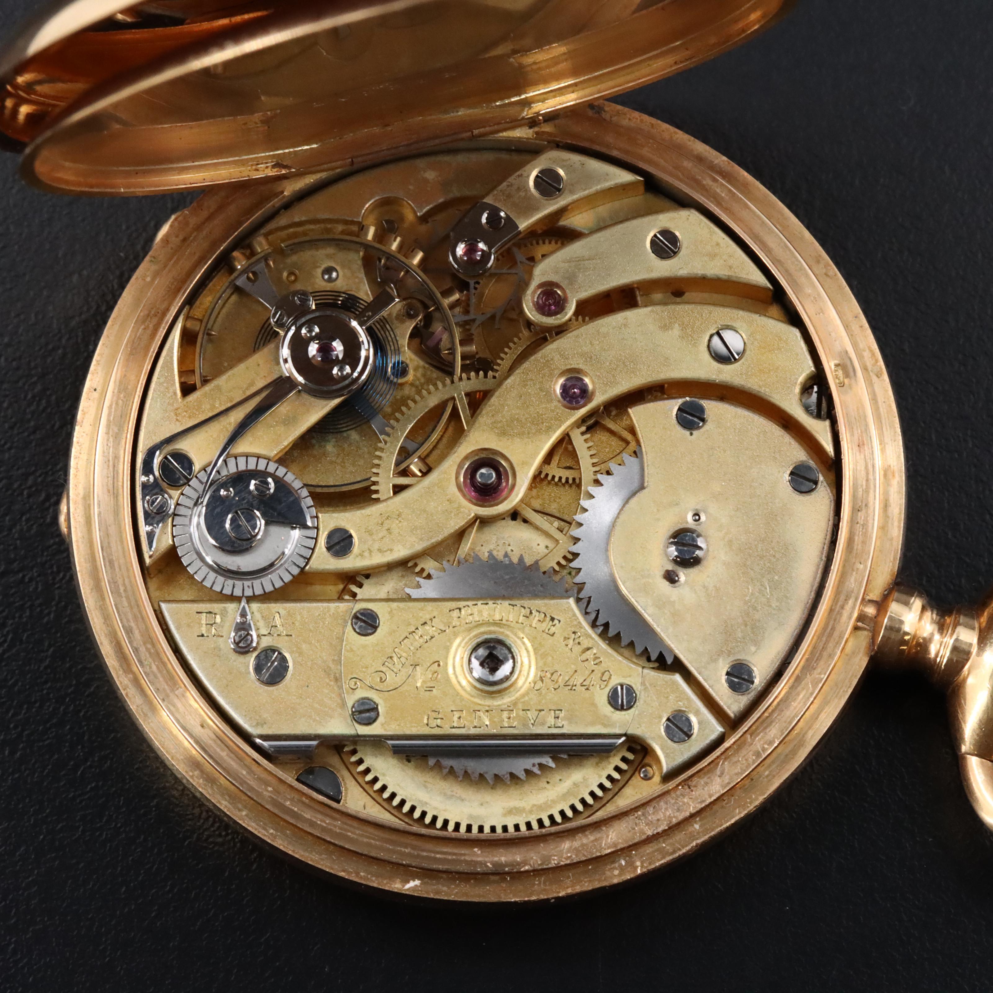 Patek Philippe & Co 18K Gold Antique Pocket Watch c.1885-1890