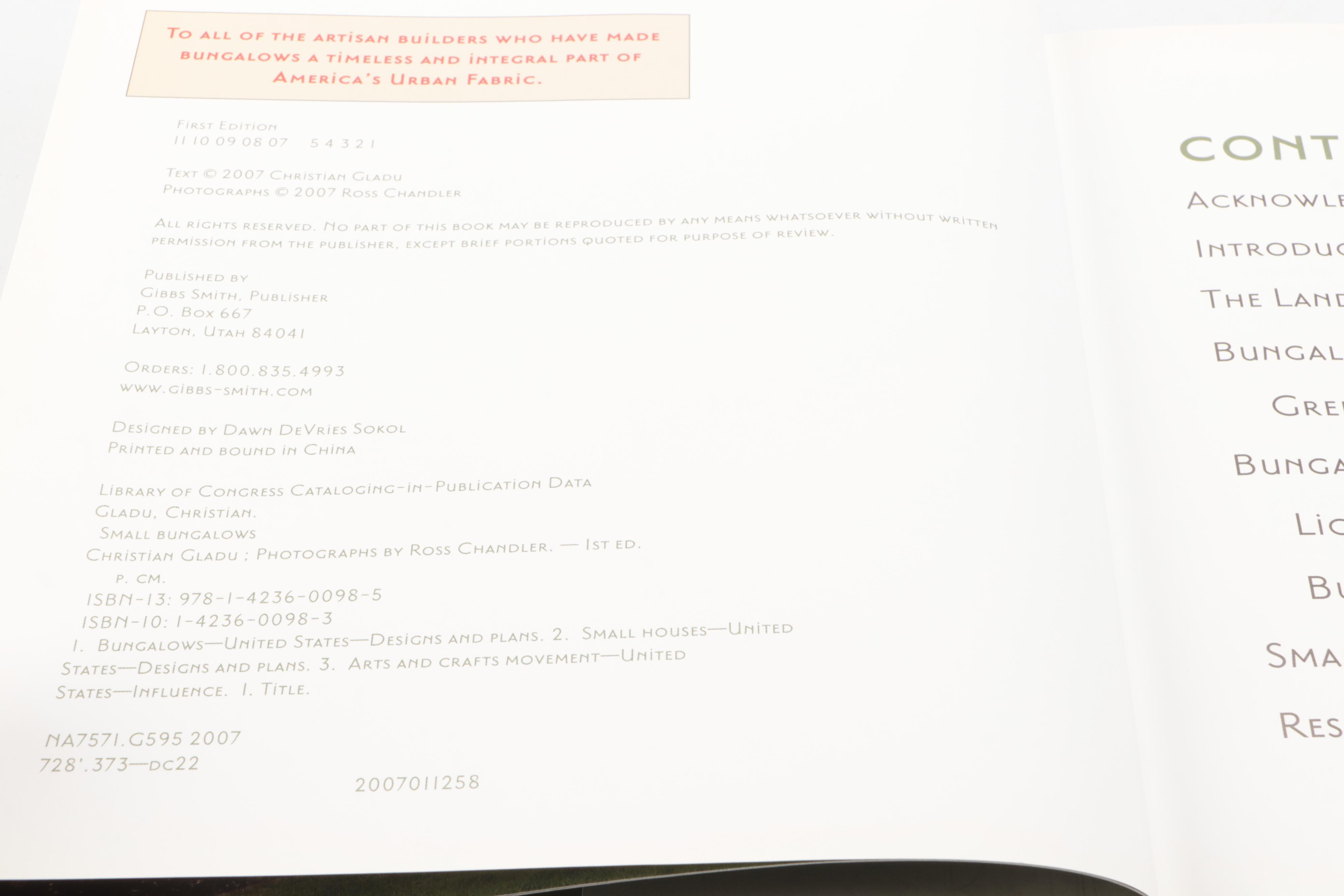 Signed "Inside the Bungalow" and Other Arts & Crafts Nonfiction Books