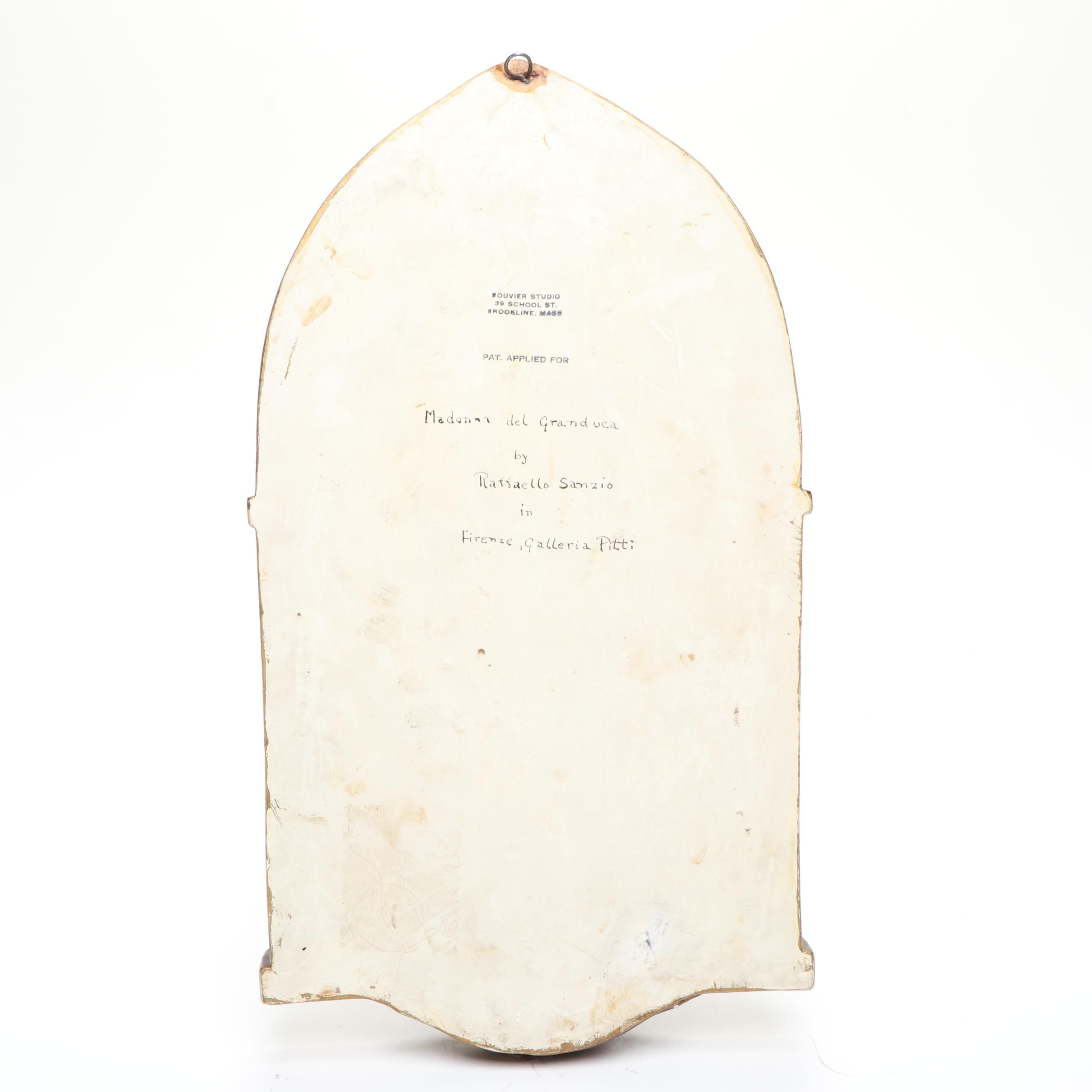 Florentine Wall Icon After Raphael's "Madonna del Granduca"