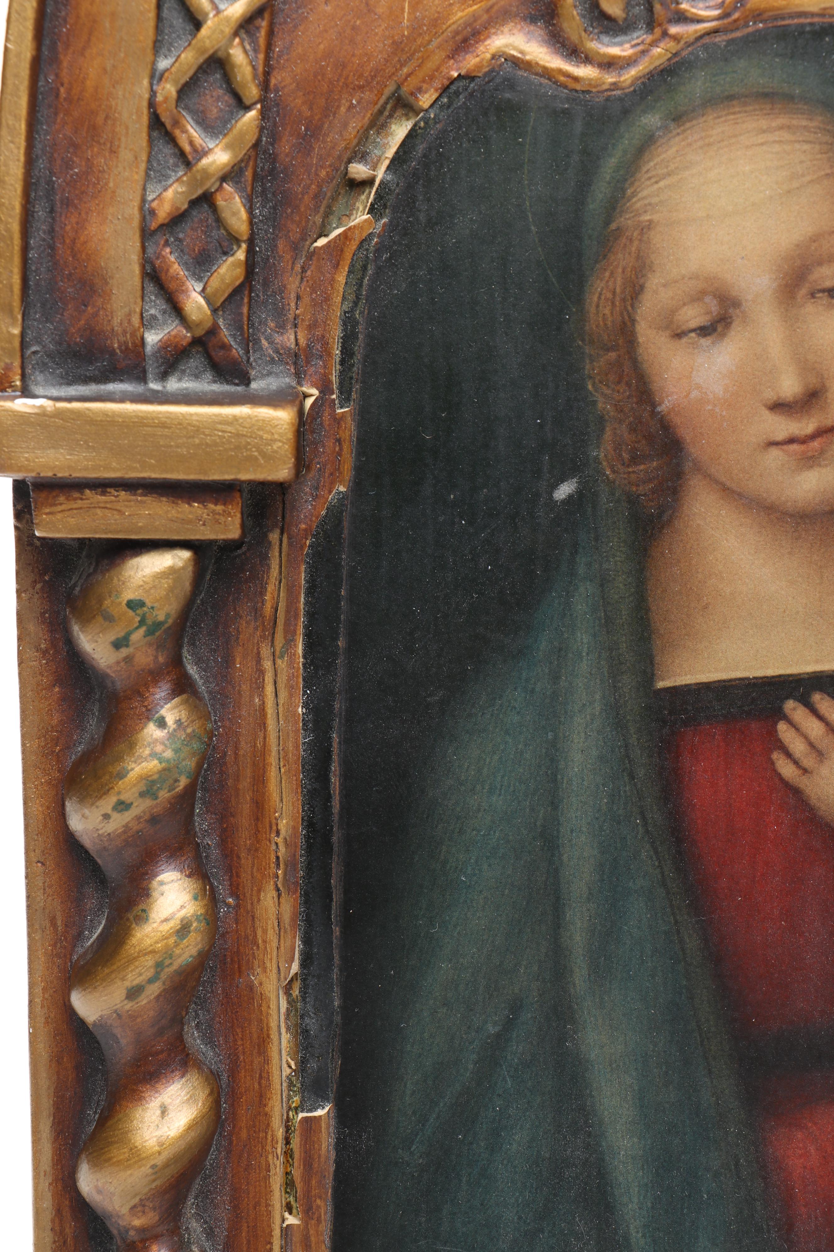 Florentine Wall Icon After Raphael's "Madonna del Granduca"