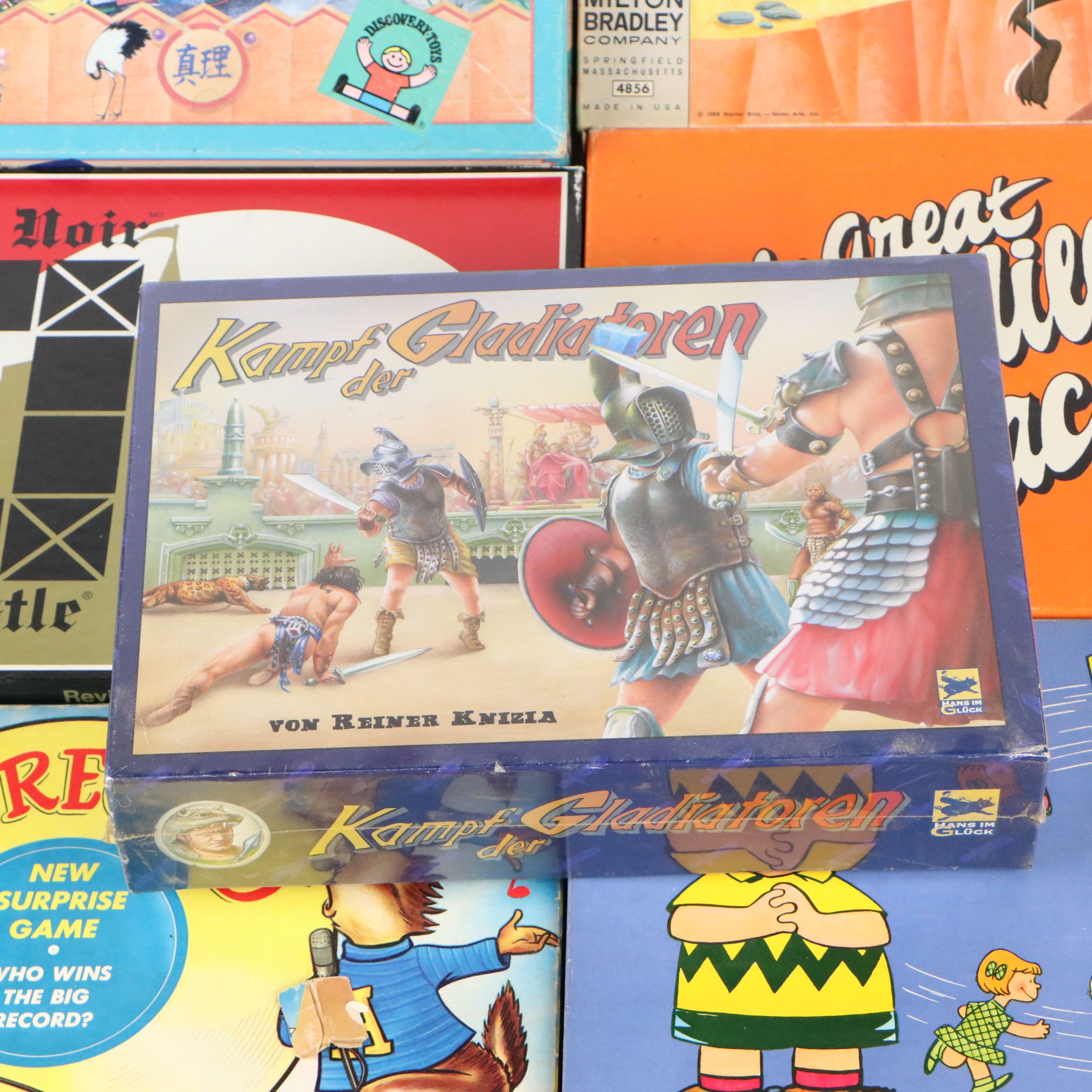 "Frog Frolics", "Peanuts", "Road Runner", and More Board Games