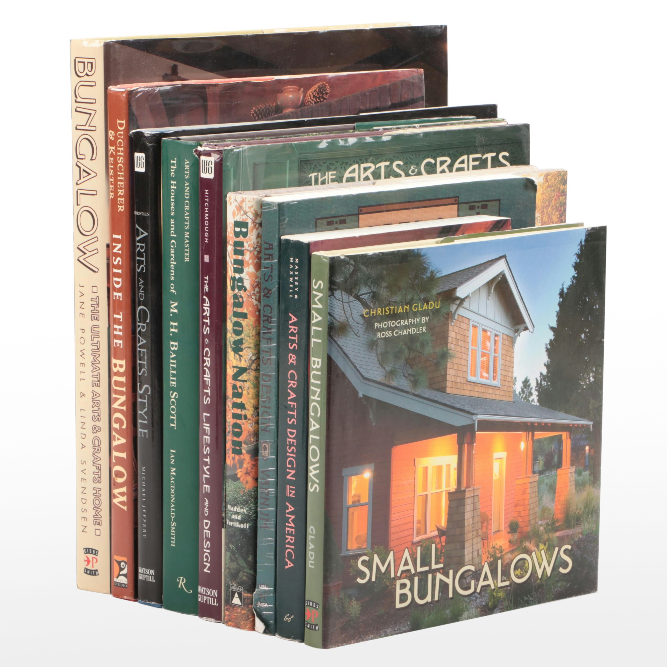 Signed "Inside the Bungalow" and Other Arts & Crafts Nonfiction Books