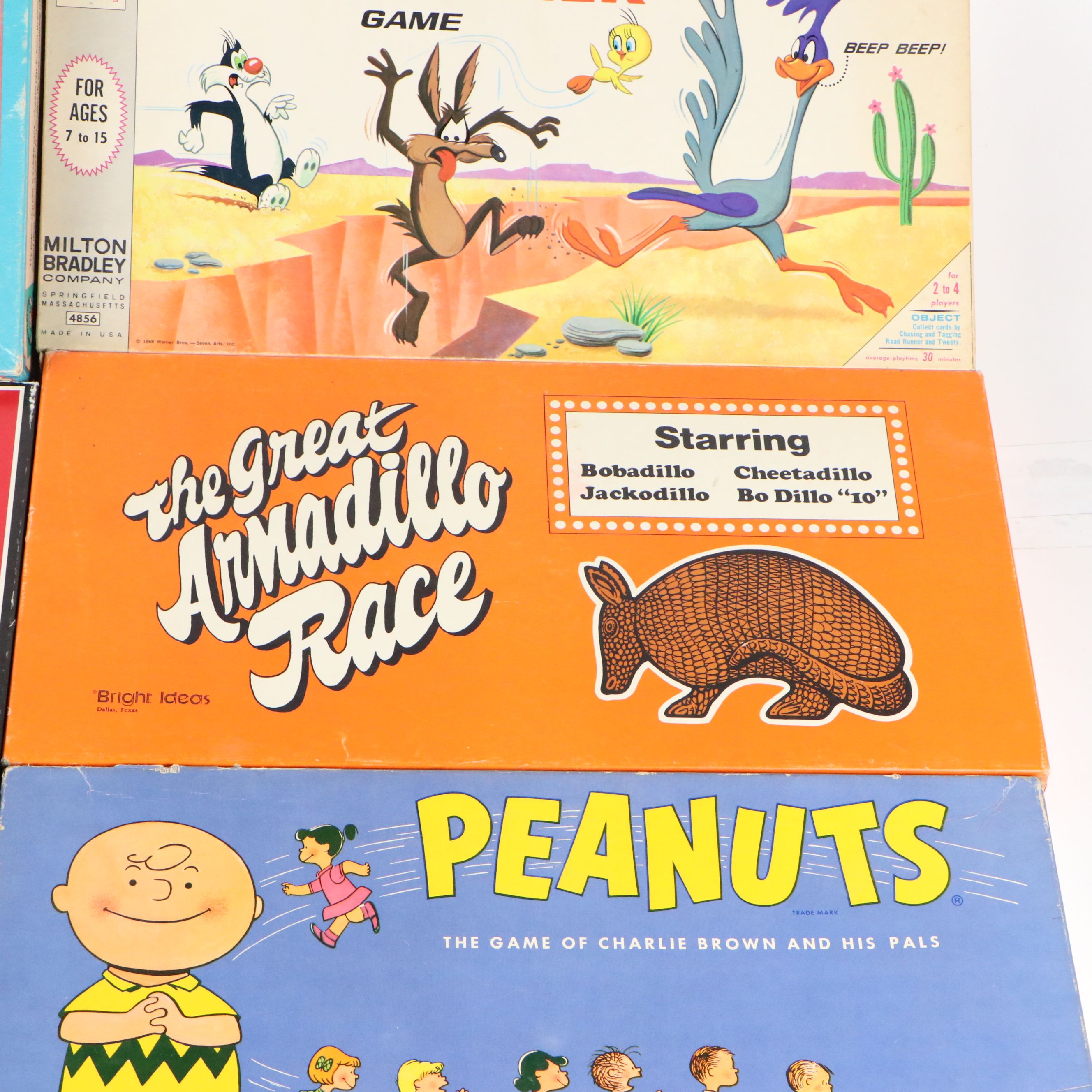 "Frog Frolics", "Peanuts", "Road Runner", and More Board Games