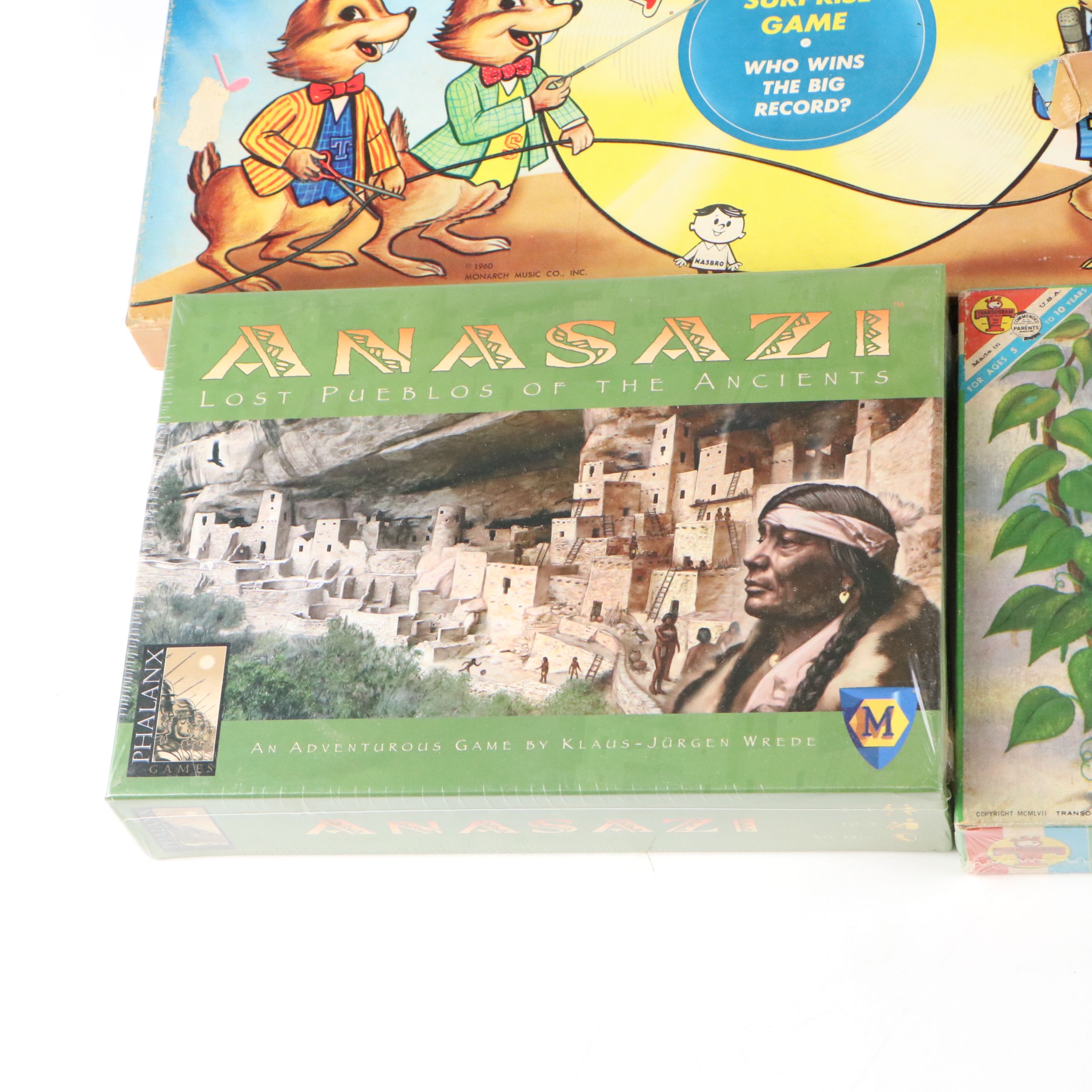 "Frog Frolics", "Peanuts", "Road Runner", and More Board Games