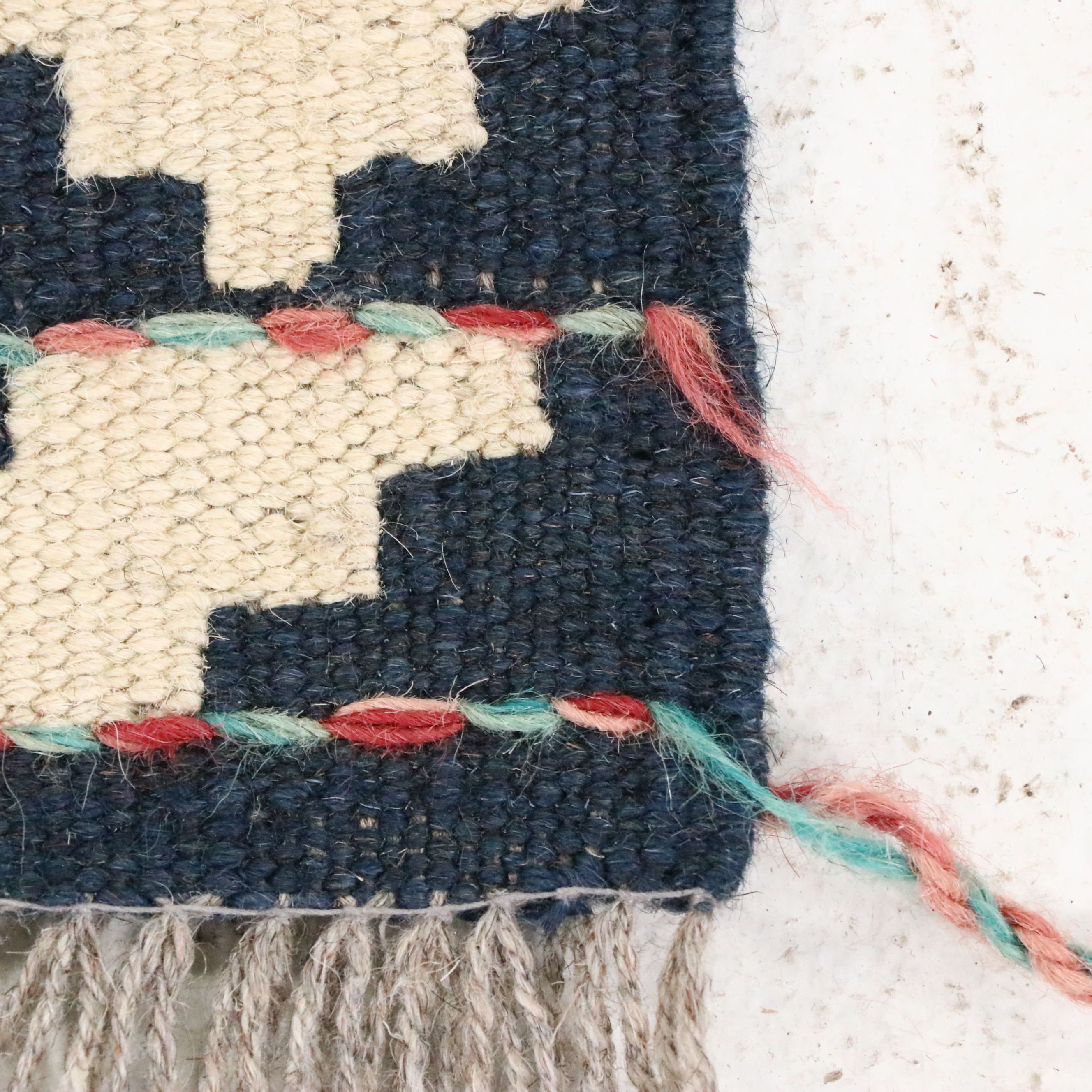 5'7 x 8'5 Handwoven Pakistani Kilim Area Rug