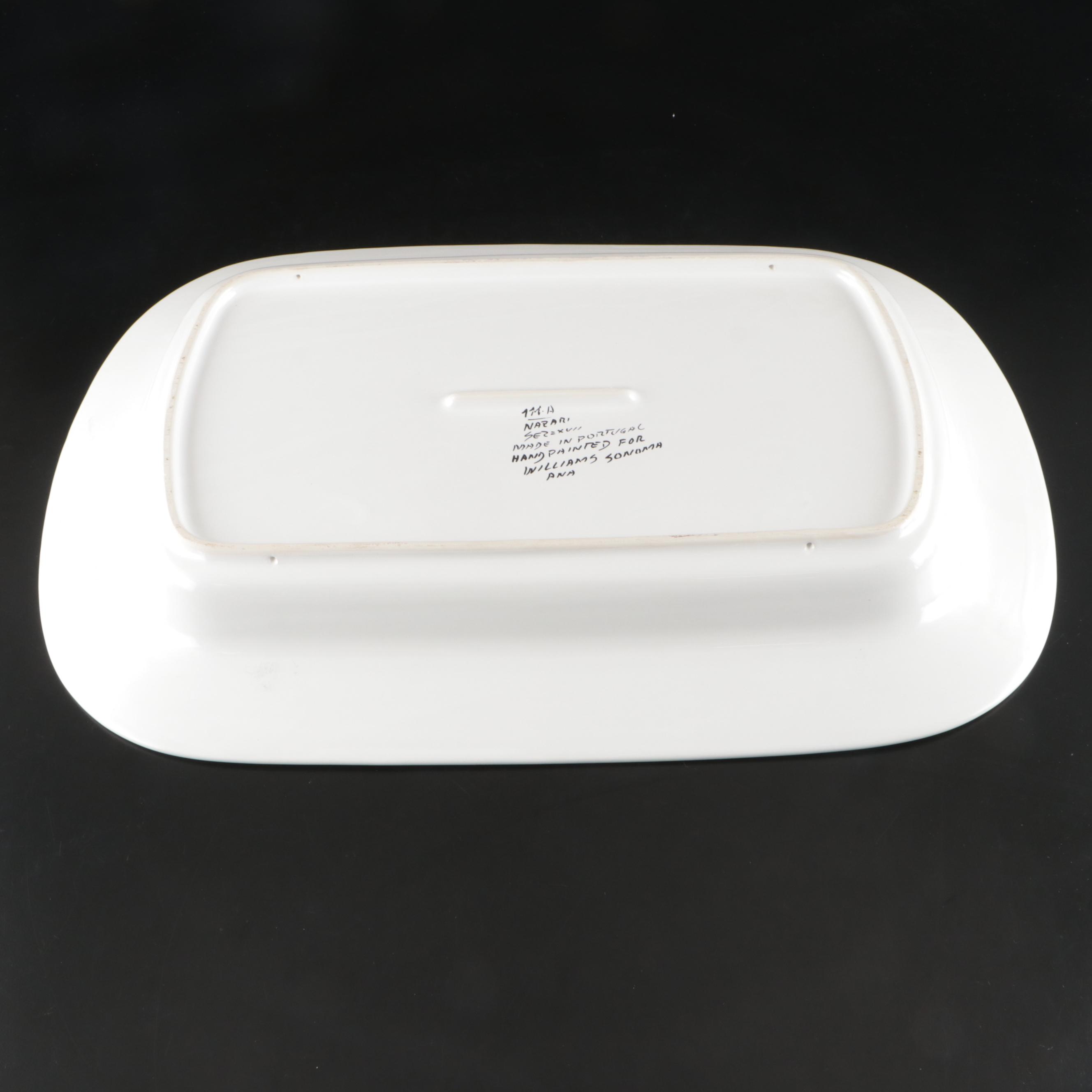Williams-Sonoma Nazari Majolica  Hand Painted Serving Platter