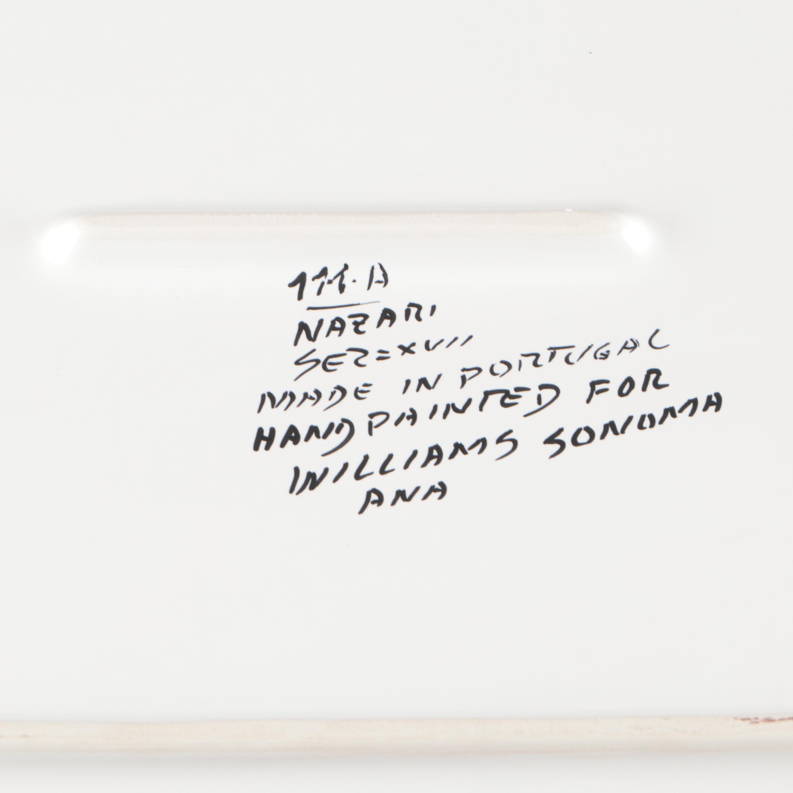 Williams-Sonoma Nazari Majolica  Hand Painted Serving Platter