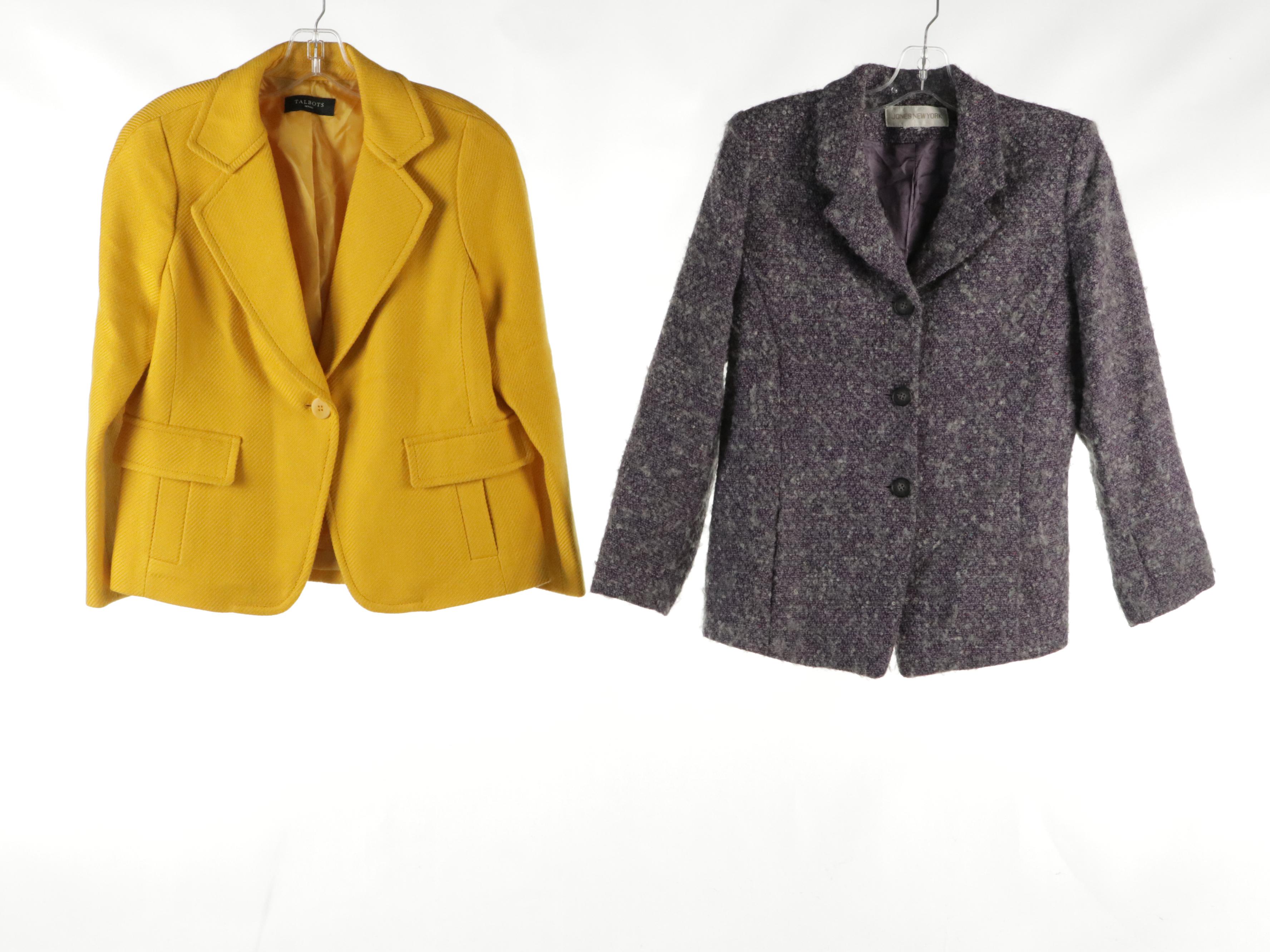 Jones New York and Talbots Statement Blazers and Knit Sweater