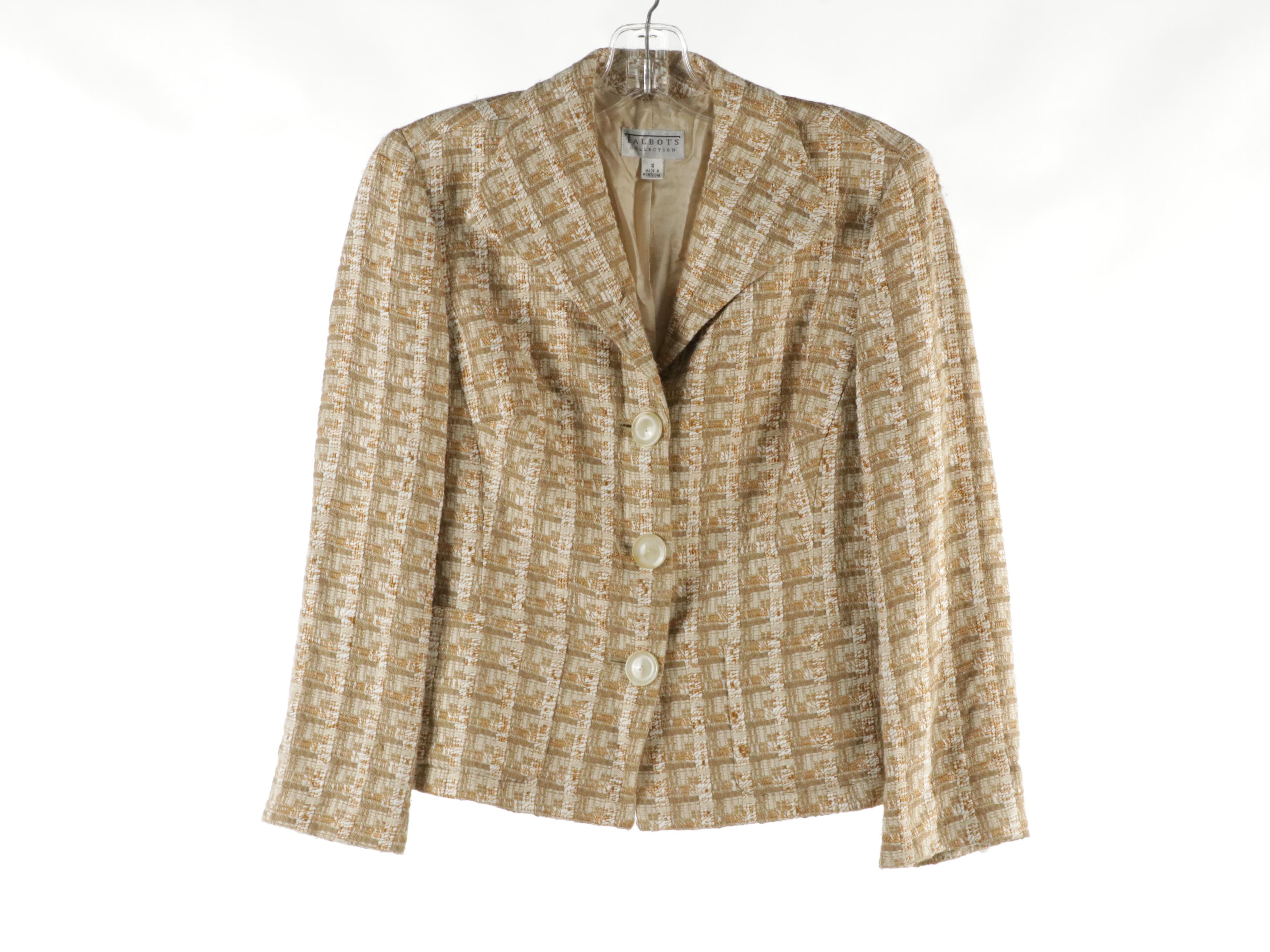 Jones New York and Talbots Statement Blazers and Knit Sweater