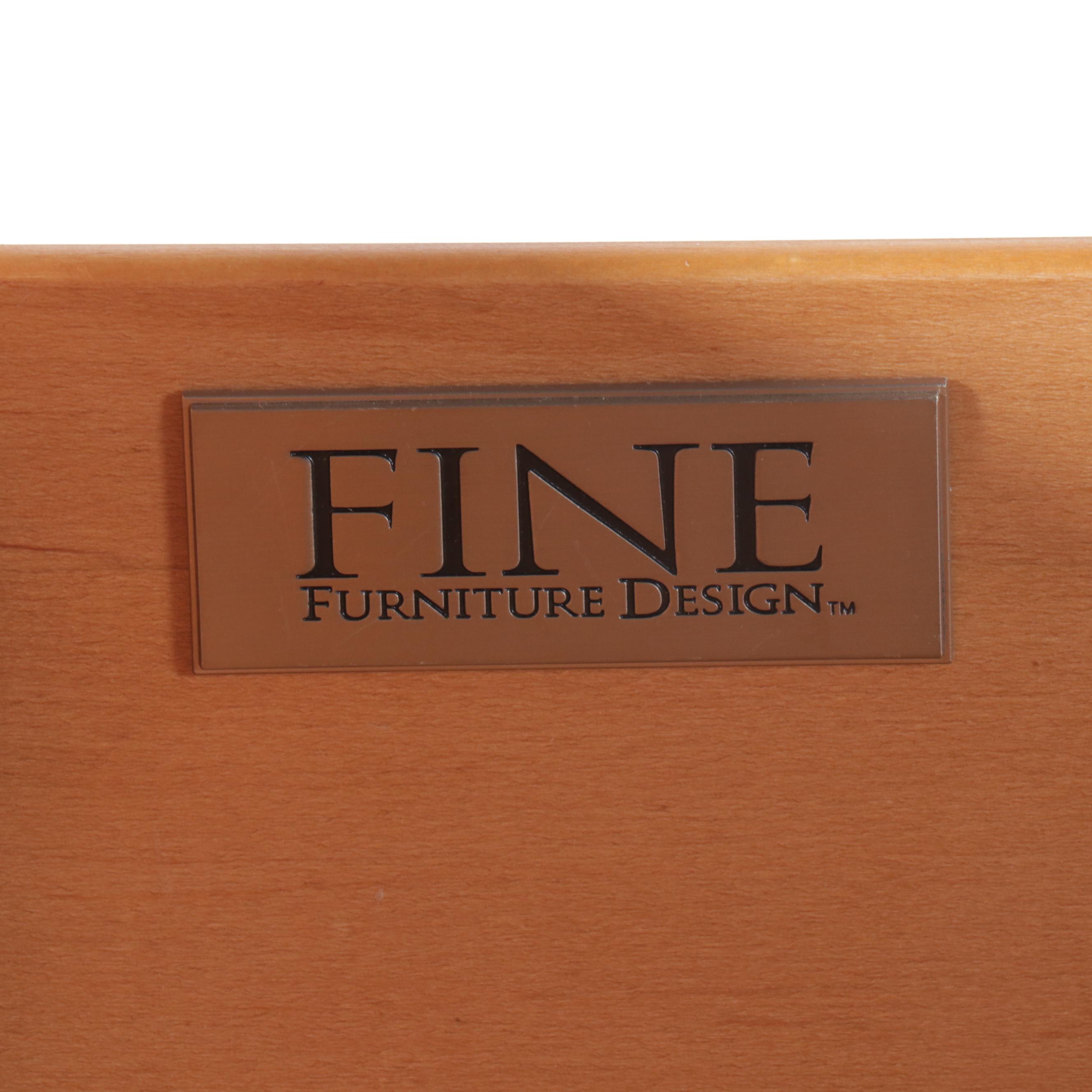 Fine Furniture Mahogany Credenza with Marble Inlay Top