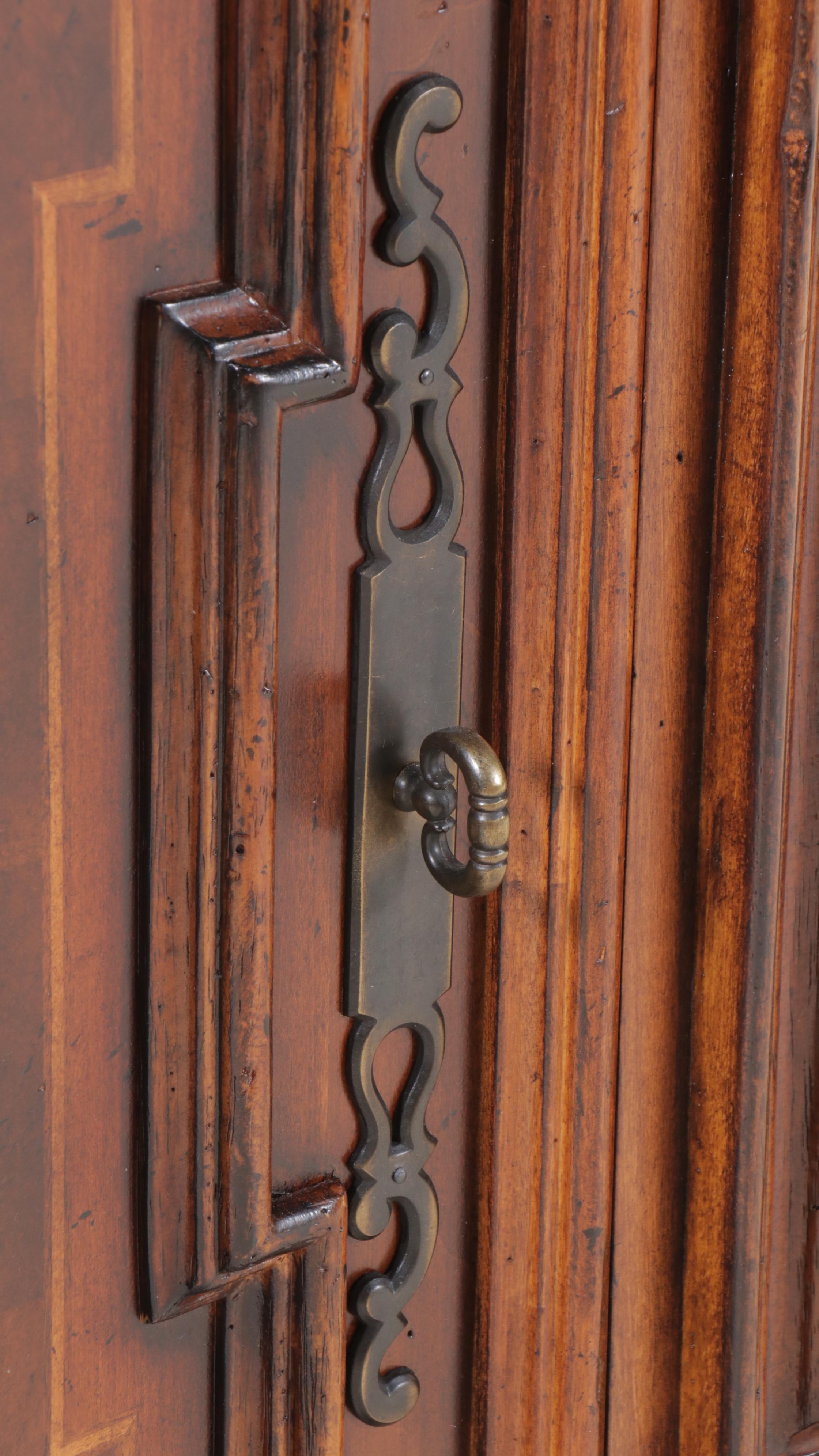 Fine Furniture Mahogany Credenza with Marble Inlay Top