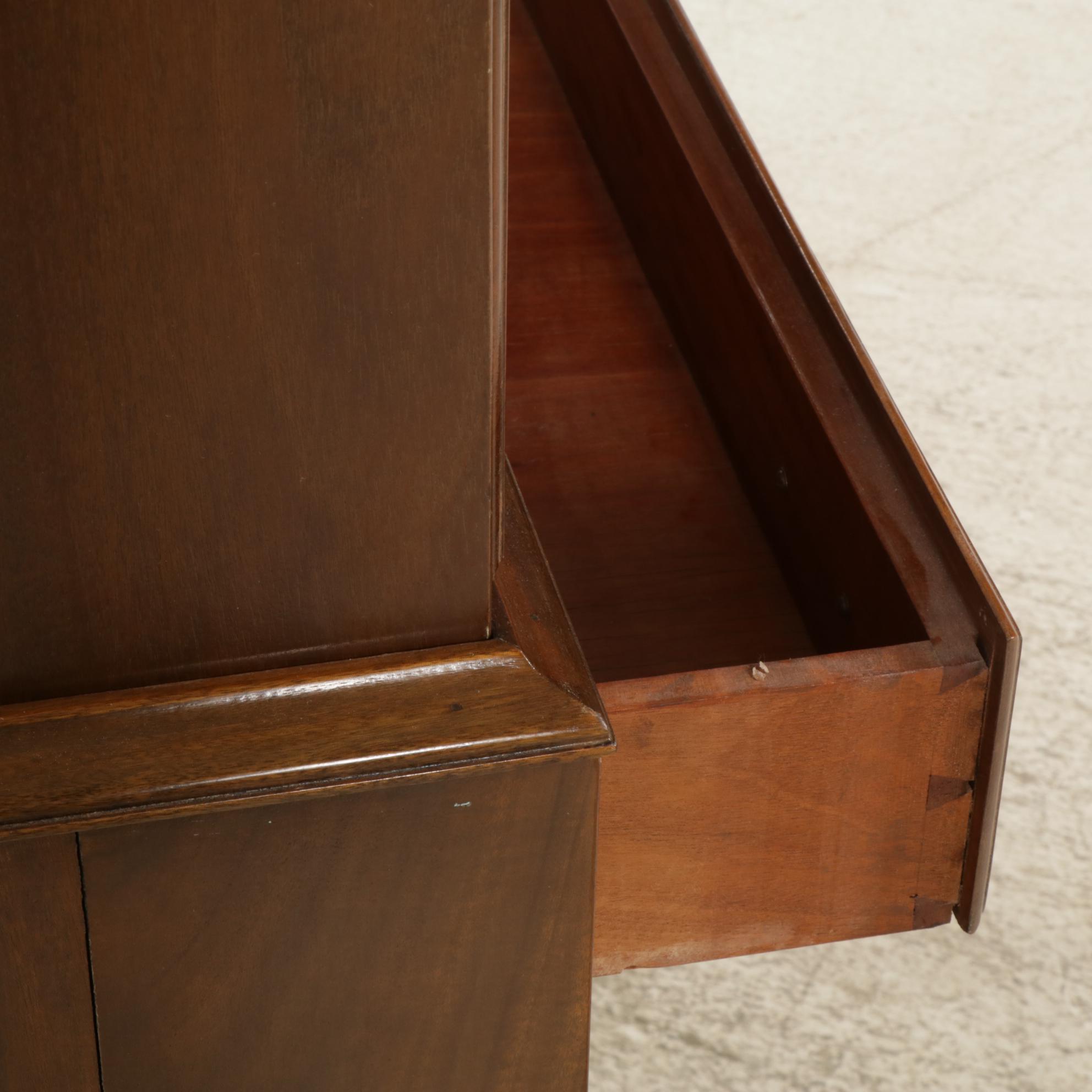 Federal Style Broken Bonnet Walnut Highboy