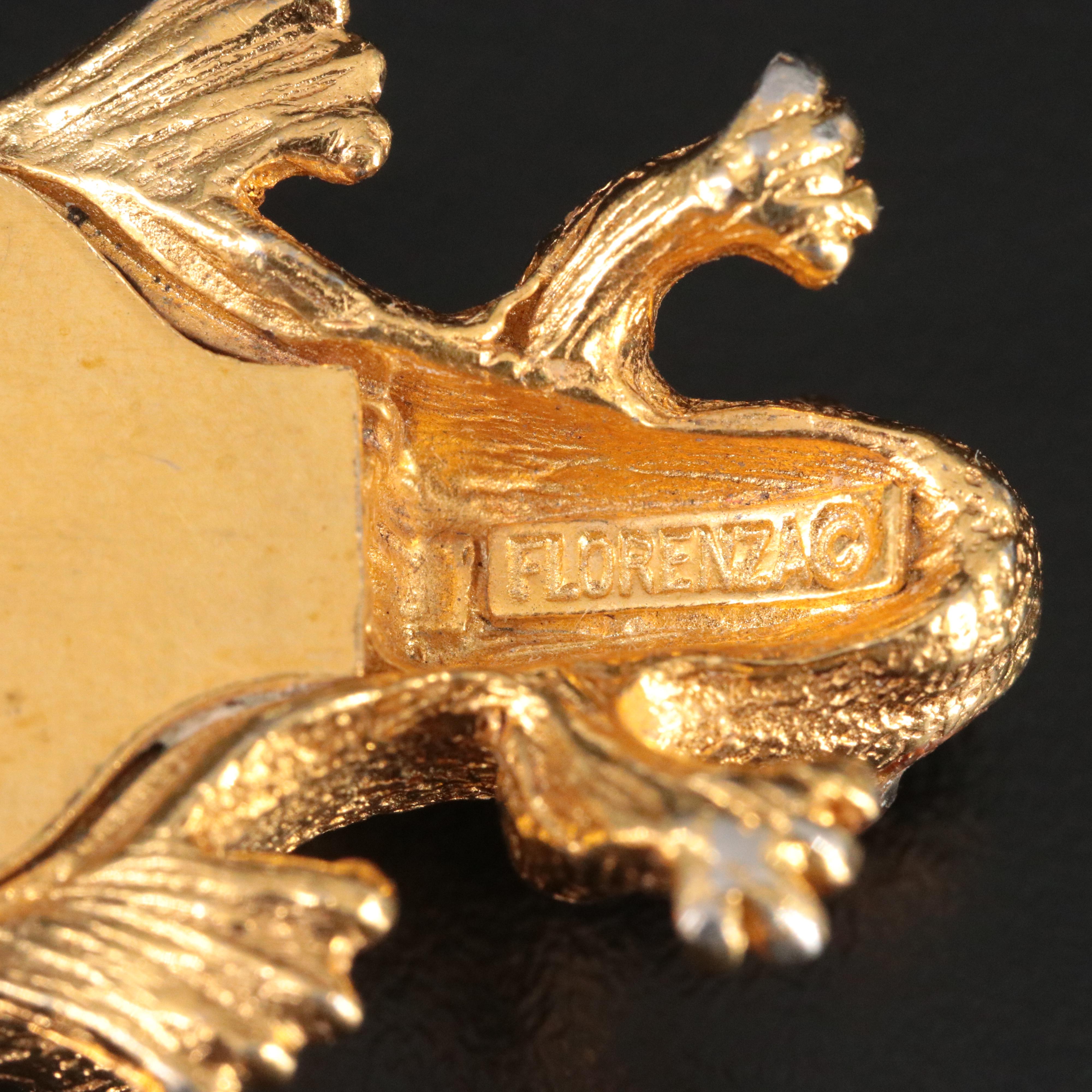 Florenza Rhinestone and Enamel Frog Bookmark/Money Clip