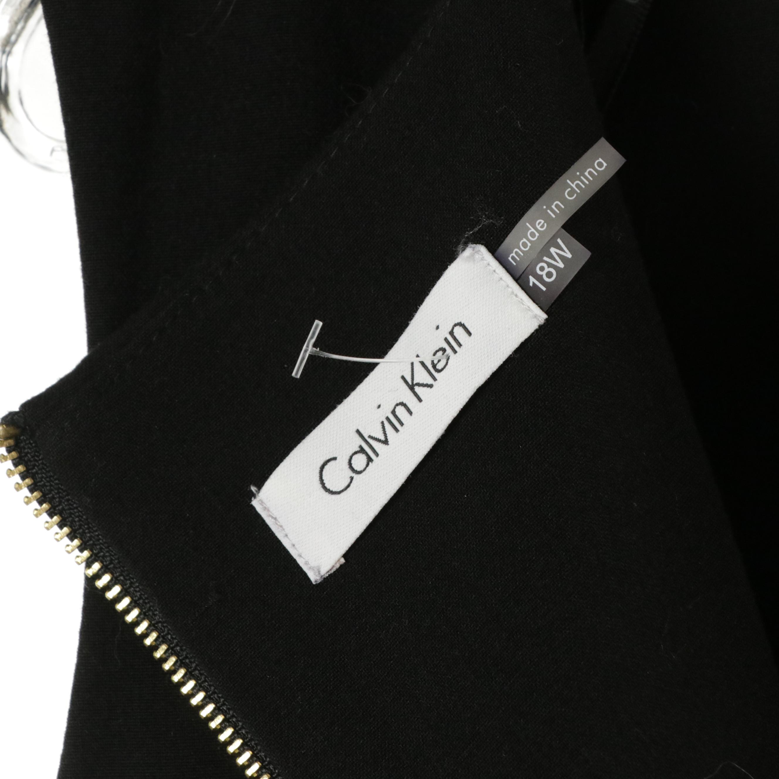 Calvin Klein Dress, Neiman Marcus Cashmere Cardigan & Anne Klein Long Jacket