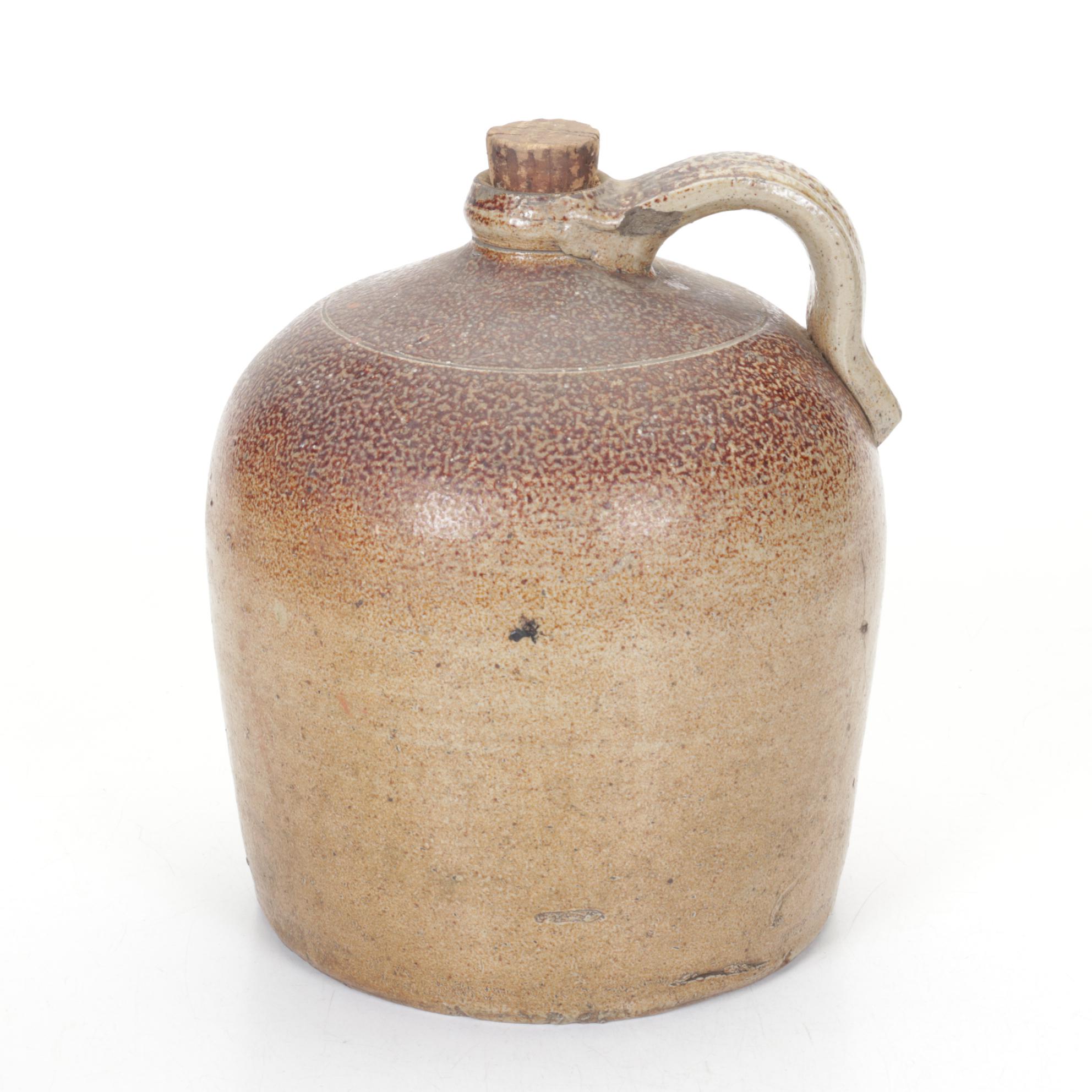 Salt Glazed Stoneware One & Two Gallon Crocks & Jugs