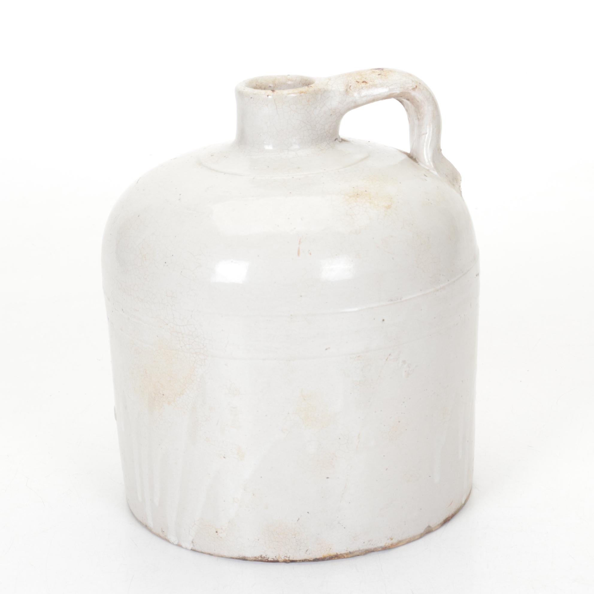 Salt Glazed Stoneware One & Two Gallon Crocks & Jugs