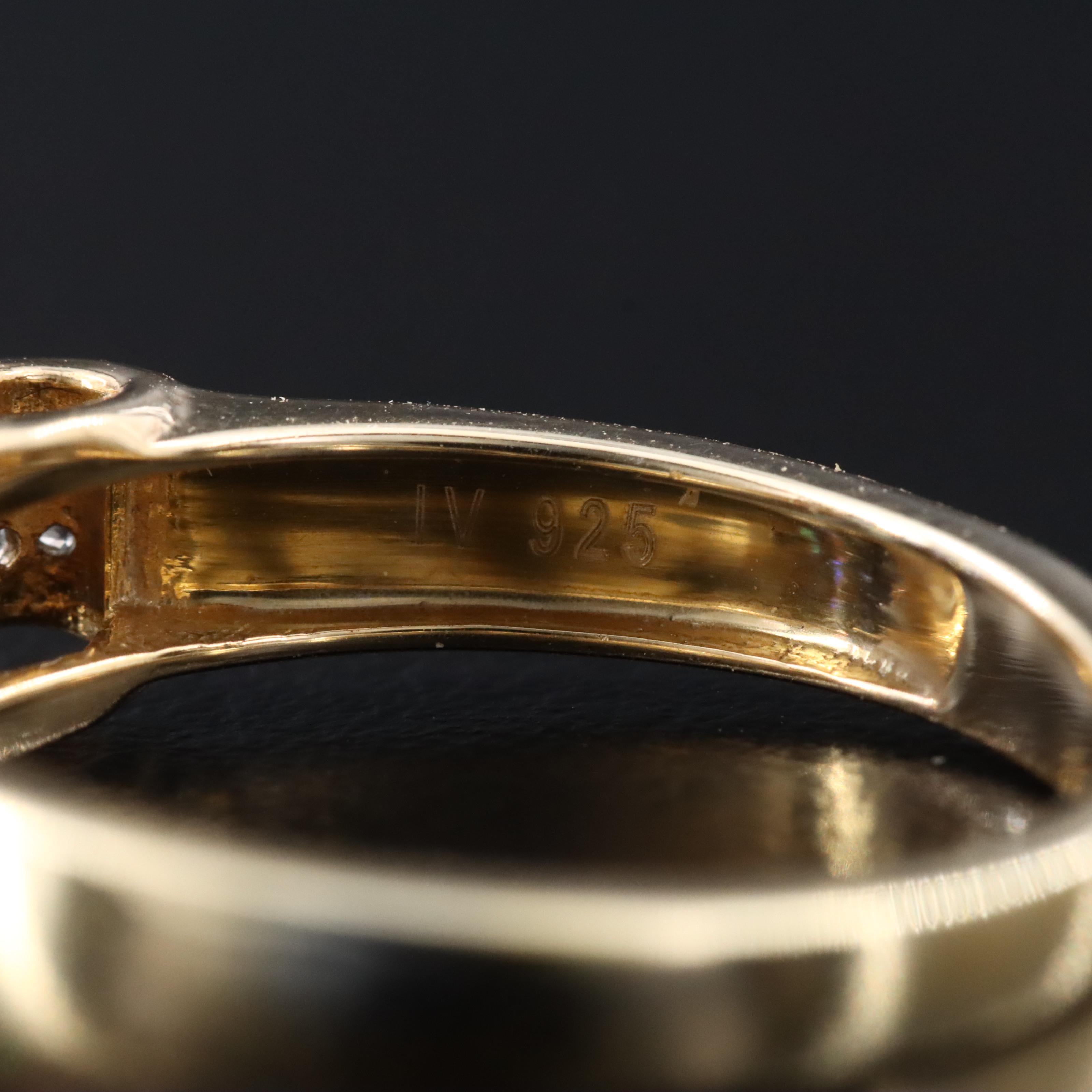 Sterling Tanzanite and White Topaz Ring