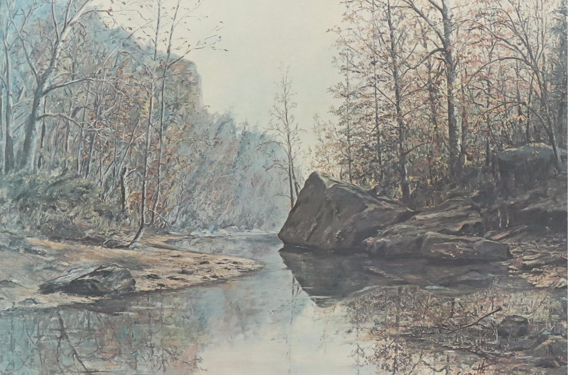 Al Cornett Offset Lithograph "Red River Gorge," 1973