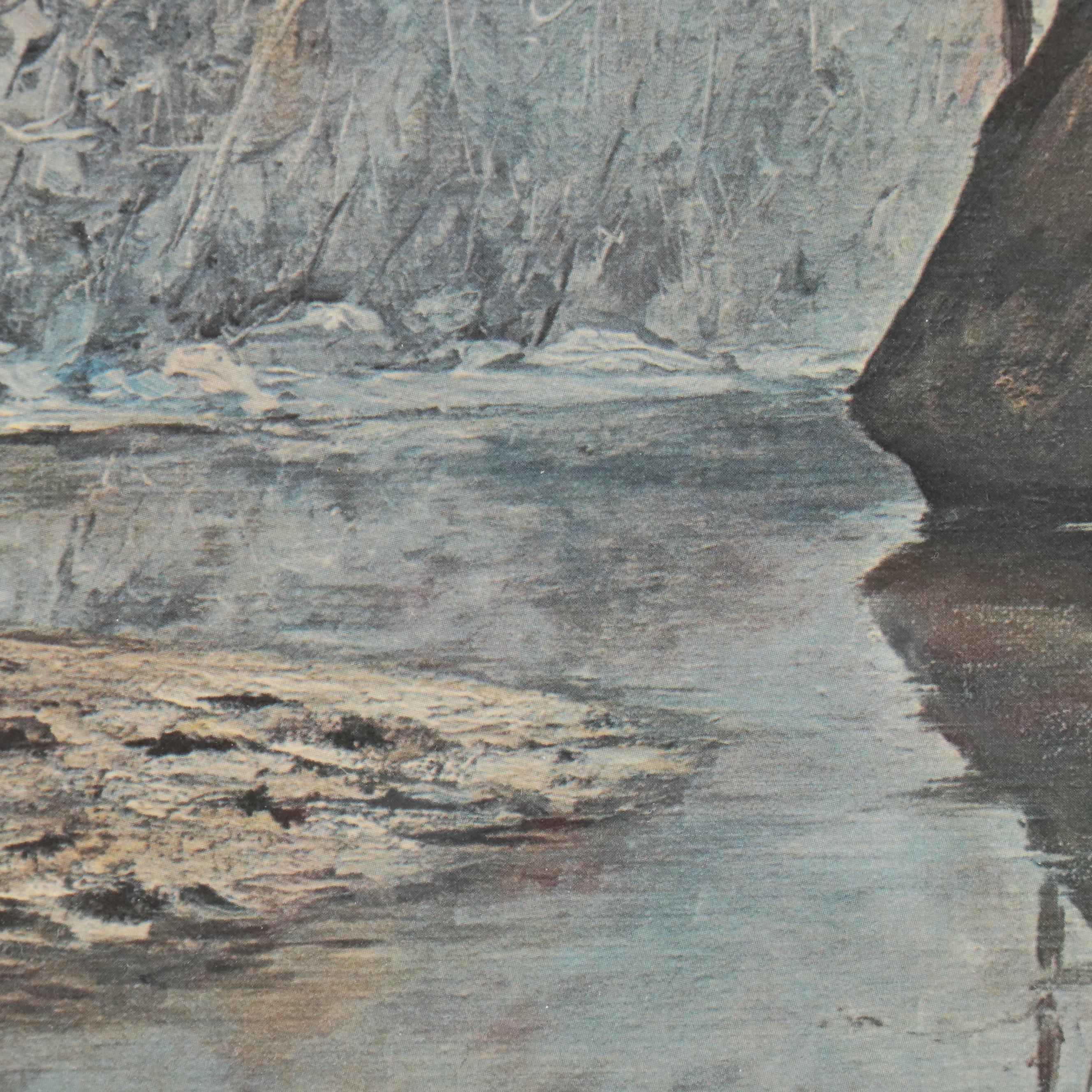 Al Cornett Offset Lithograph "Red River Gorge," 1973