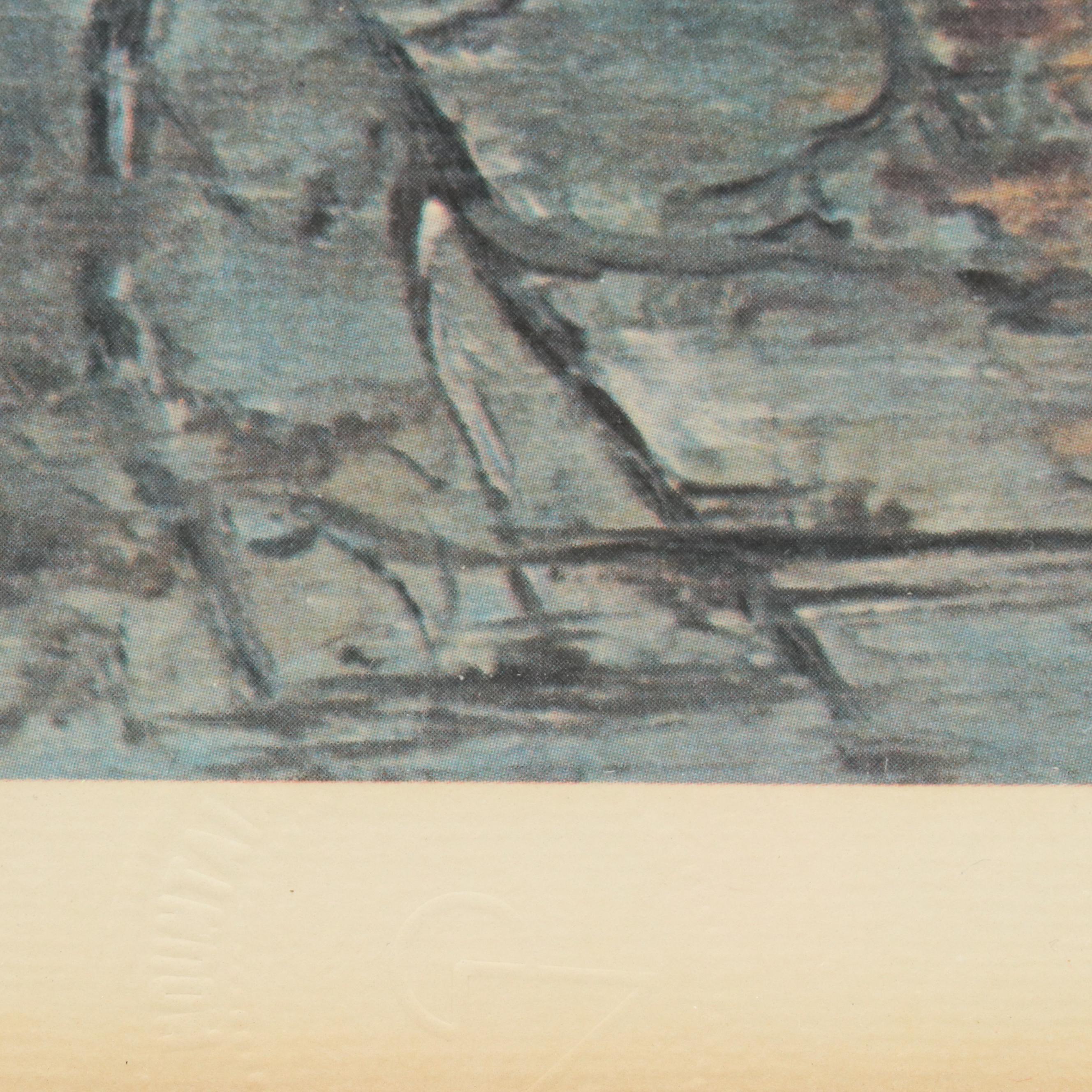 Al Cornett Offset Lithograph "Red River Gorge," 1973