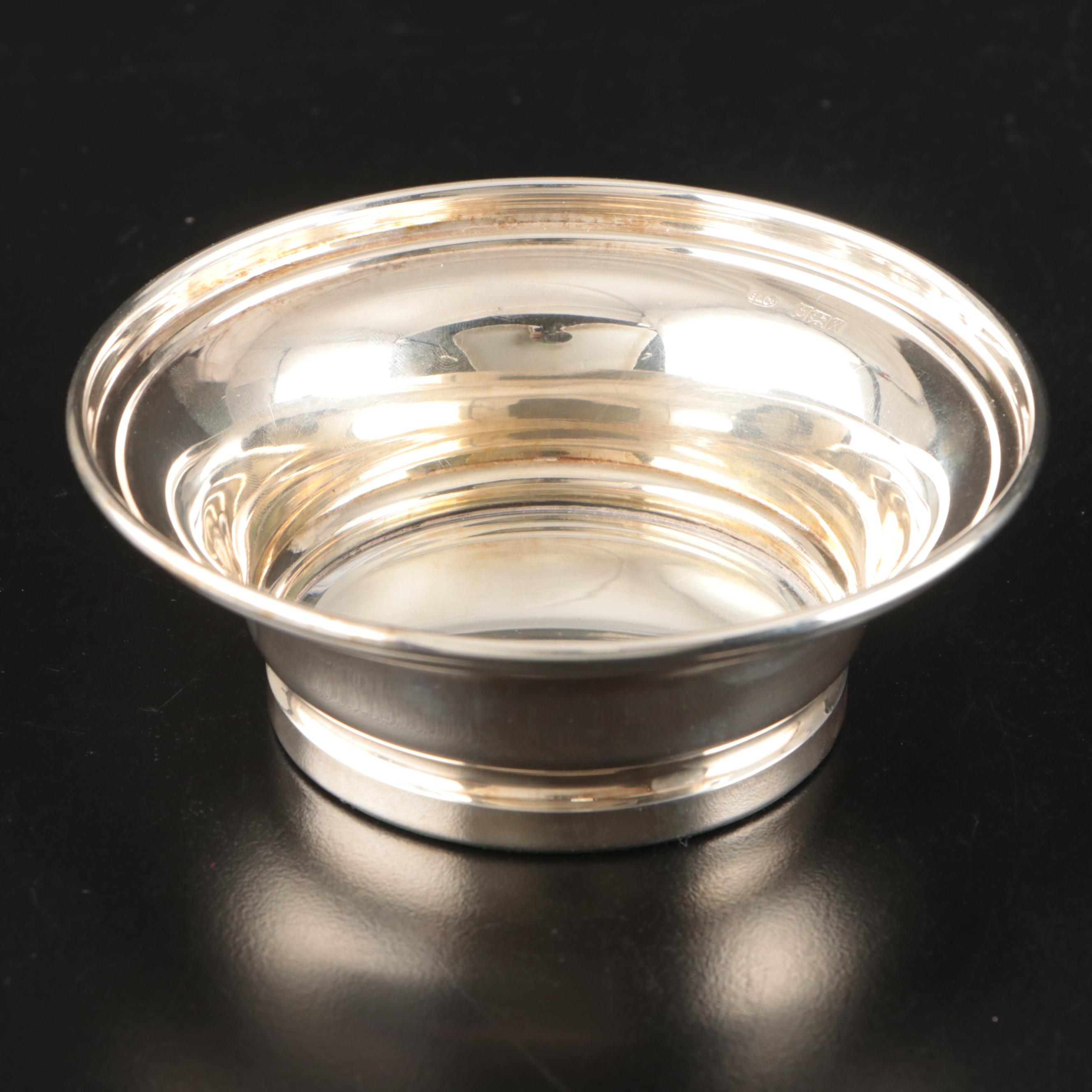 International Sterling Silver Plate with Trees Bowl and Other Tableware