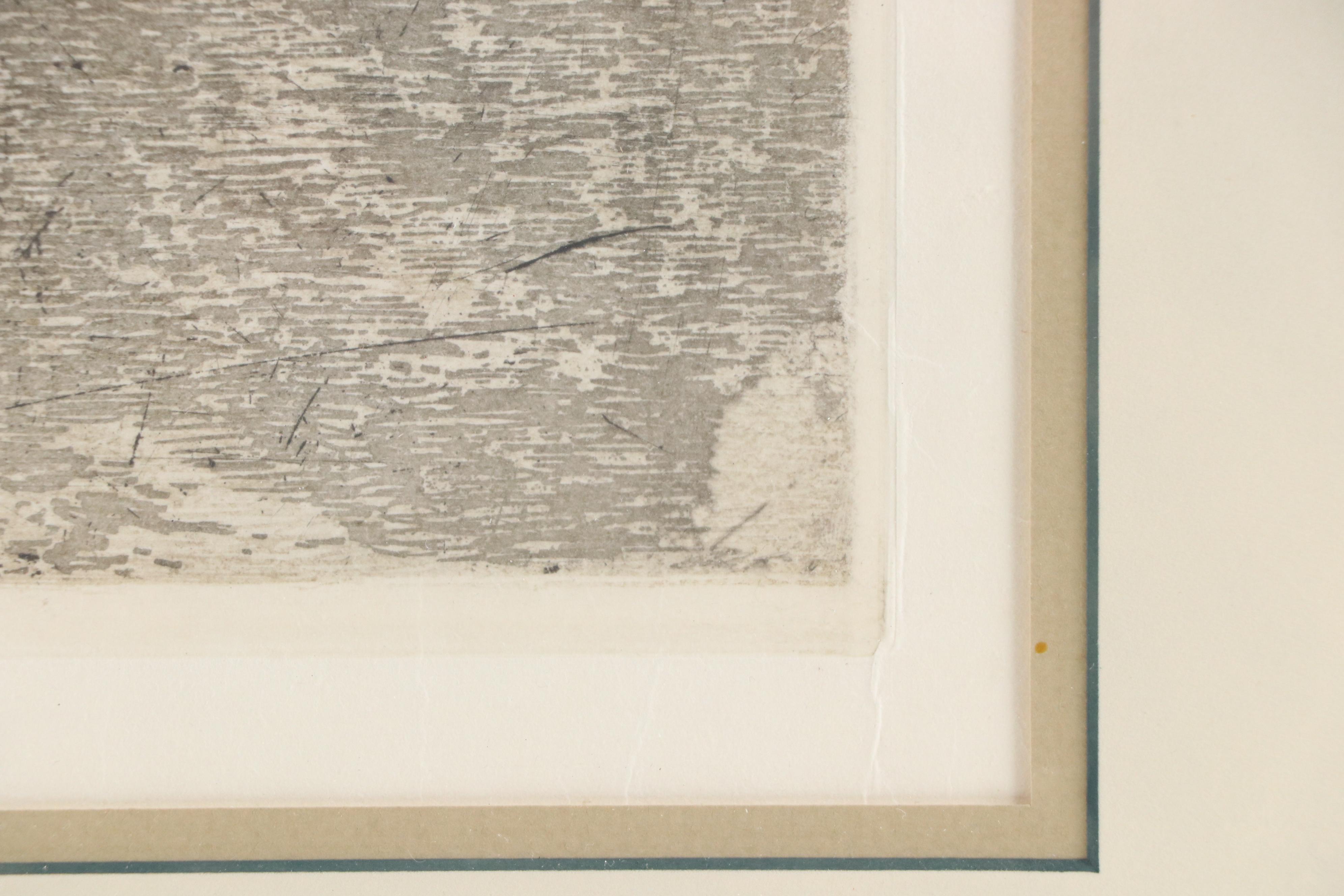 Luigi Kasimir Etching With Aquatint "Innsbruck, Golden Roof"