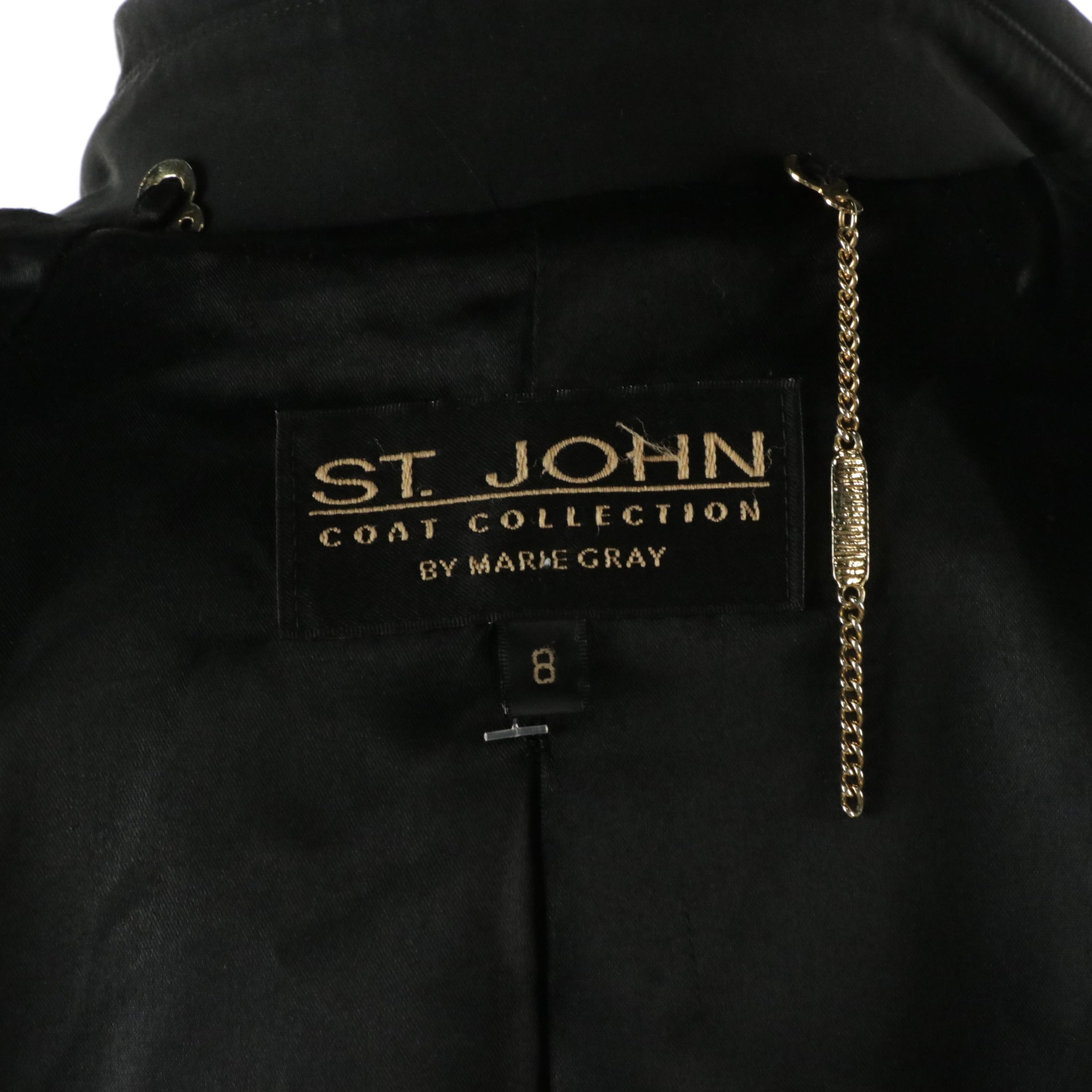 St. John Coat Collection Single-Breasted Coat, Armani Collezioni Textured Jacket