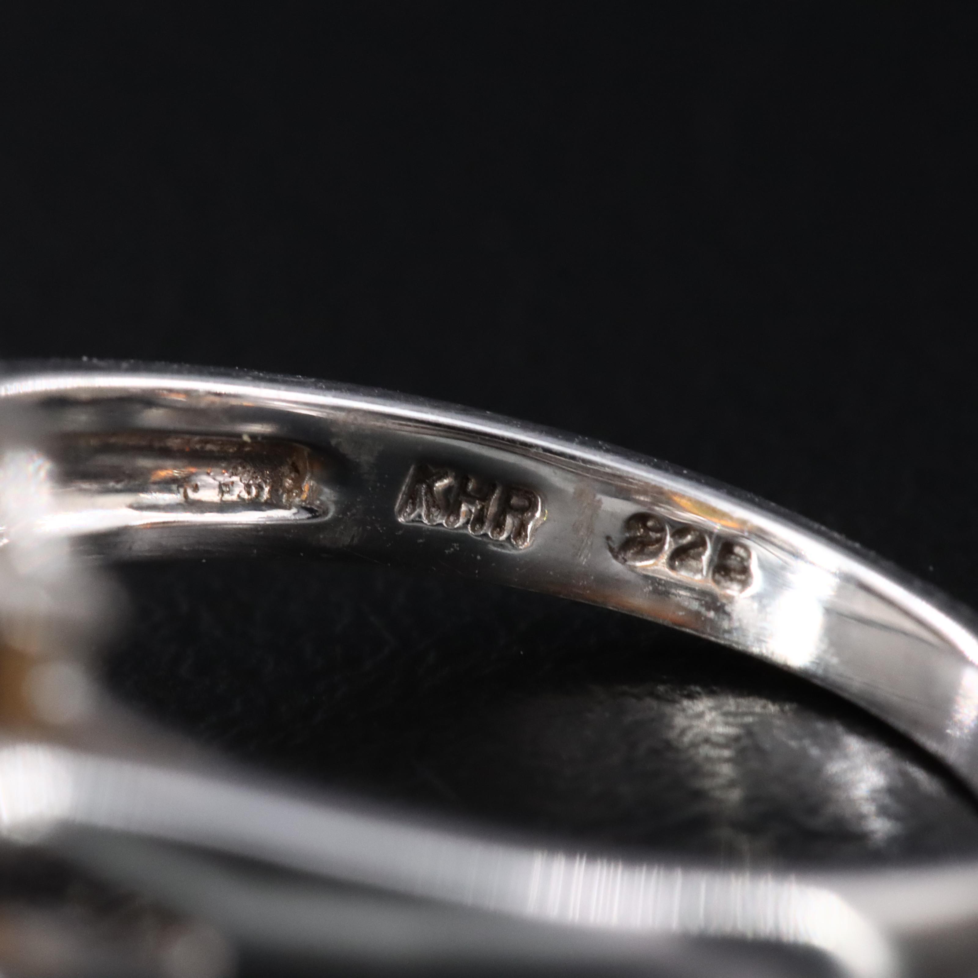 Sterling Opal and White Topaz Ring