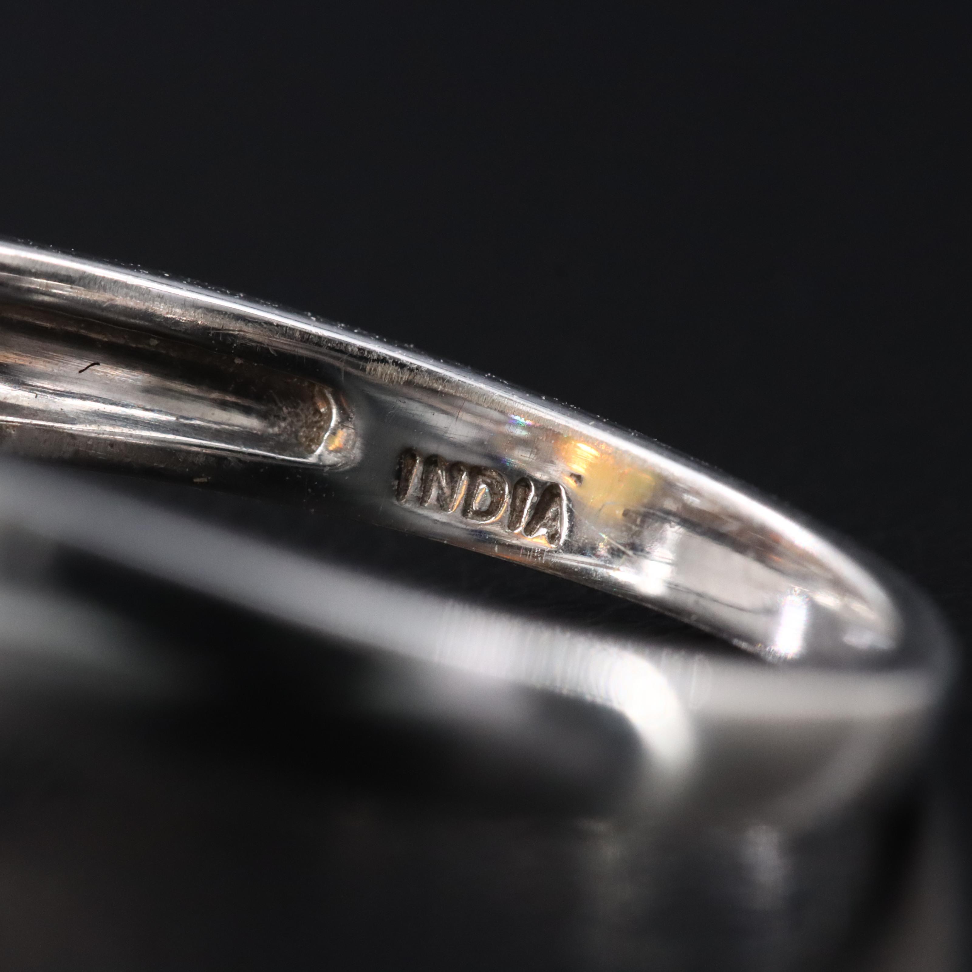 Sterling Opal and White Topaz Ring