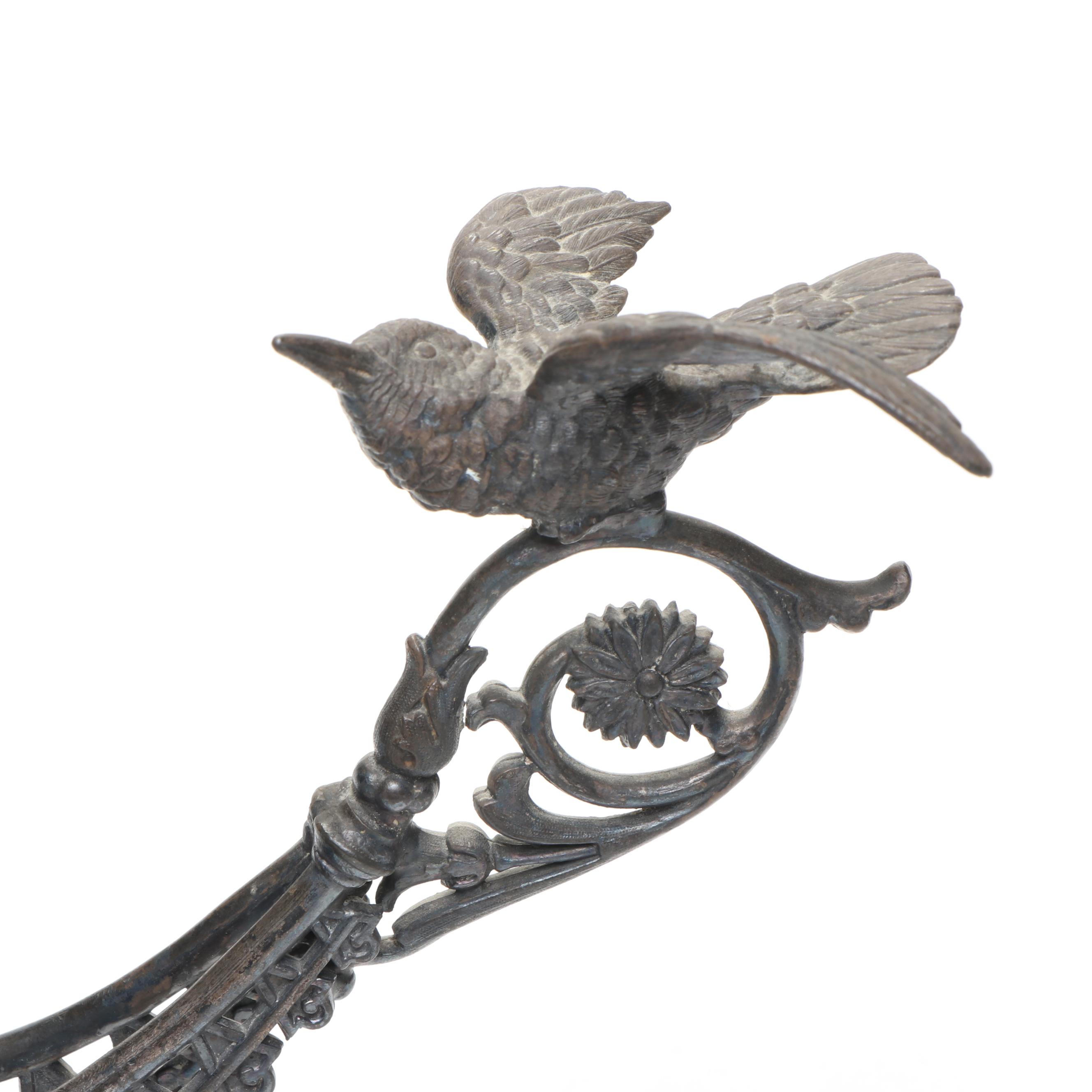 Meriden Britannia Co. with Other Victorian Silver Plate Brides Basket Holder