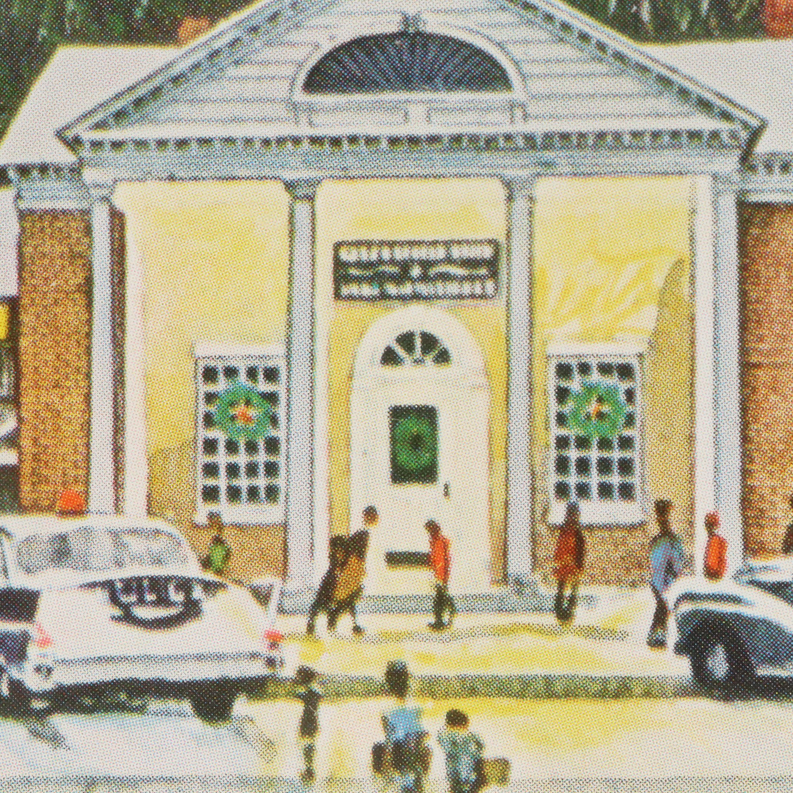 After Norman Rockwell Offset Lithograph "Stockbridge Main Street at Christmas"