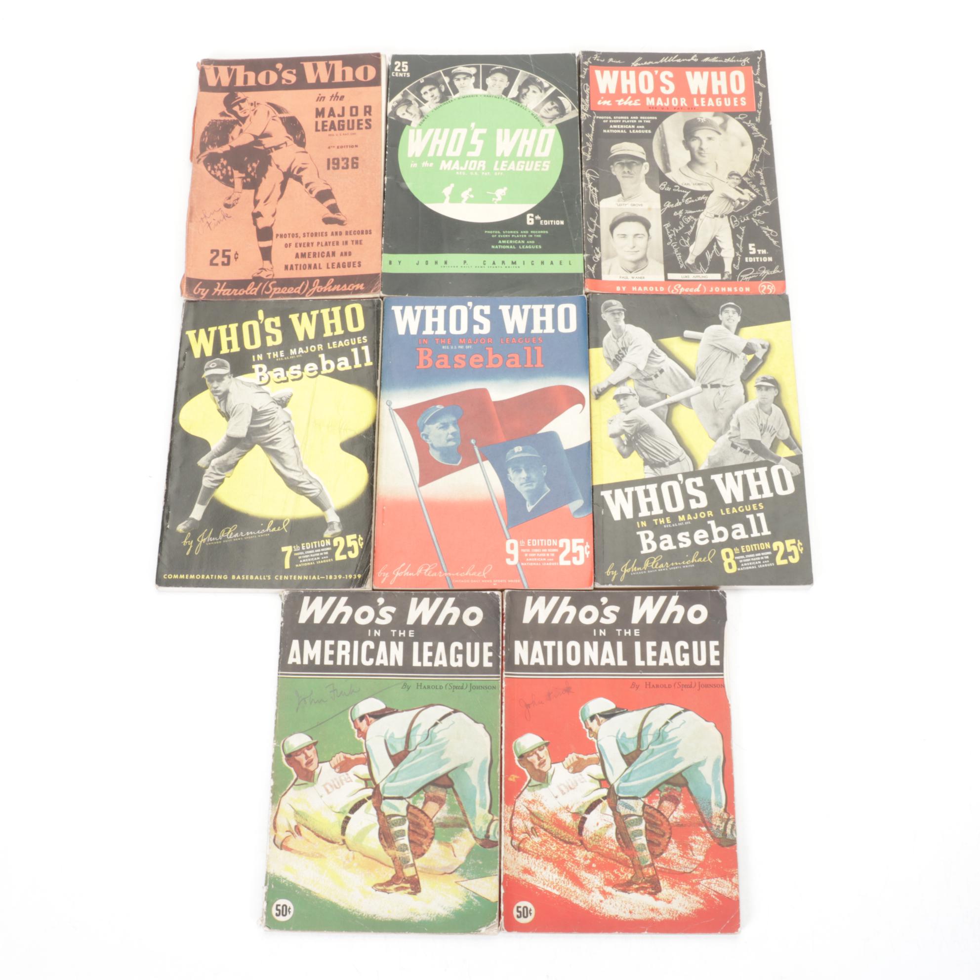 "Who's Who" in the American League, Major Leagues & More 1930s Baseball Ephemera