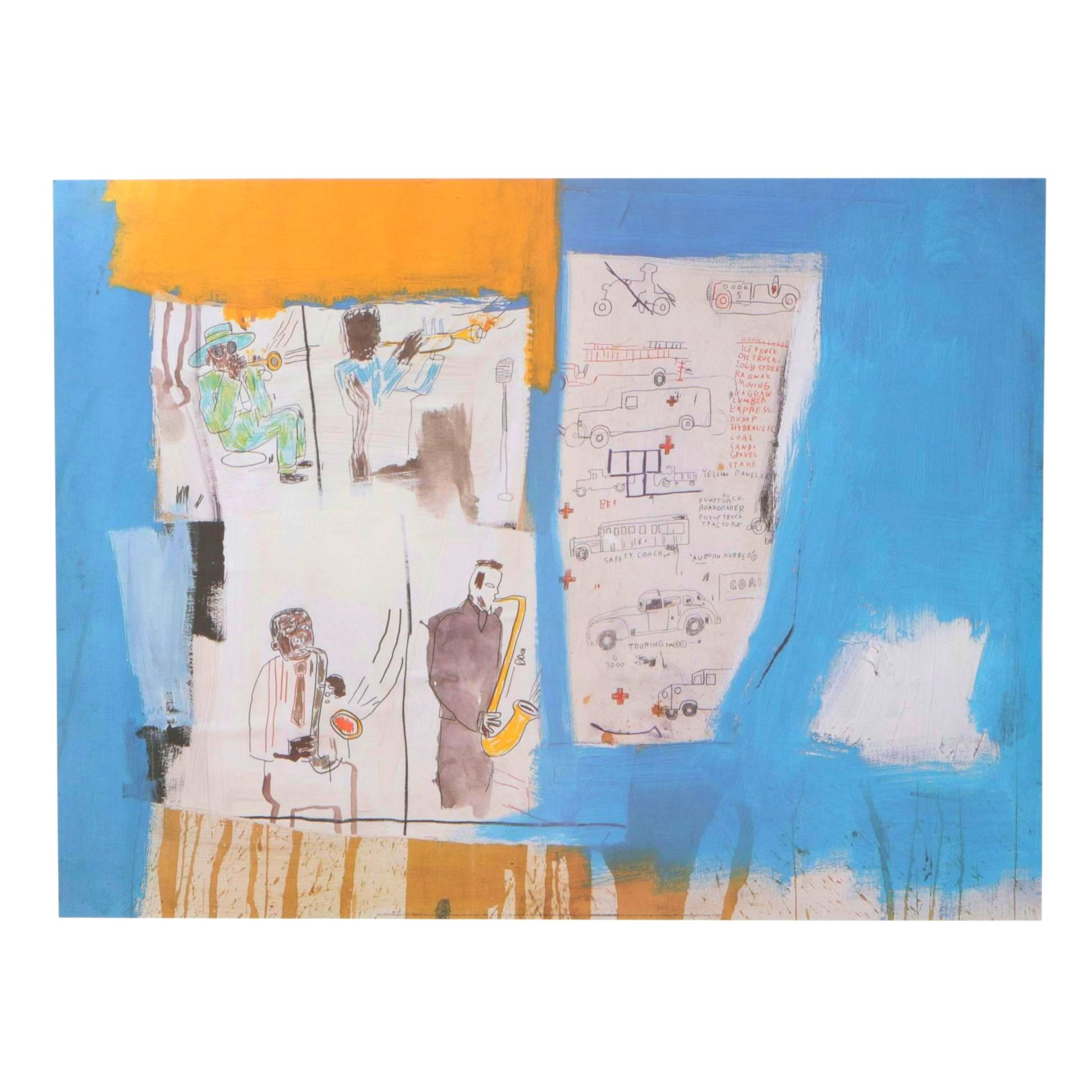 Offset Lithograph After Jean-Michel Basquiat "Worthy Constituents", 1997