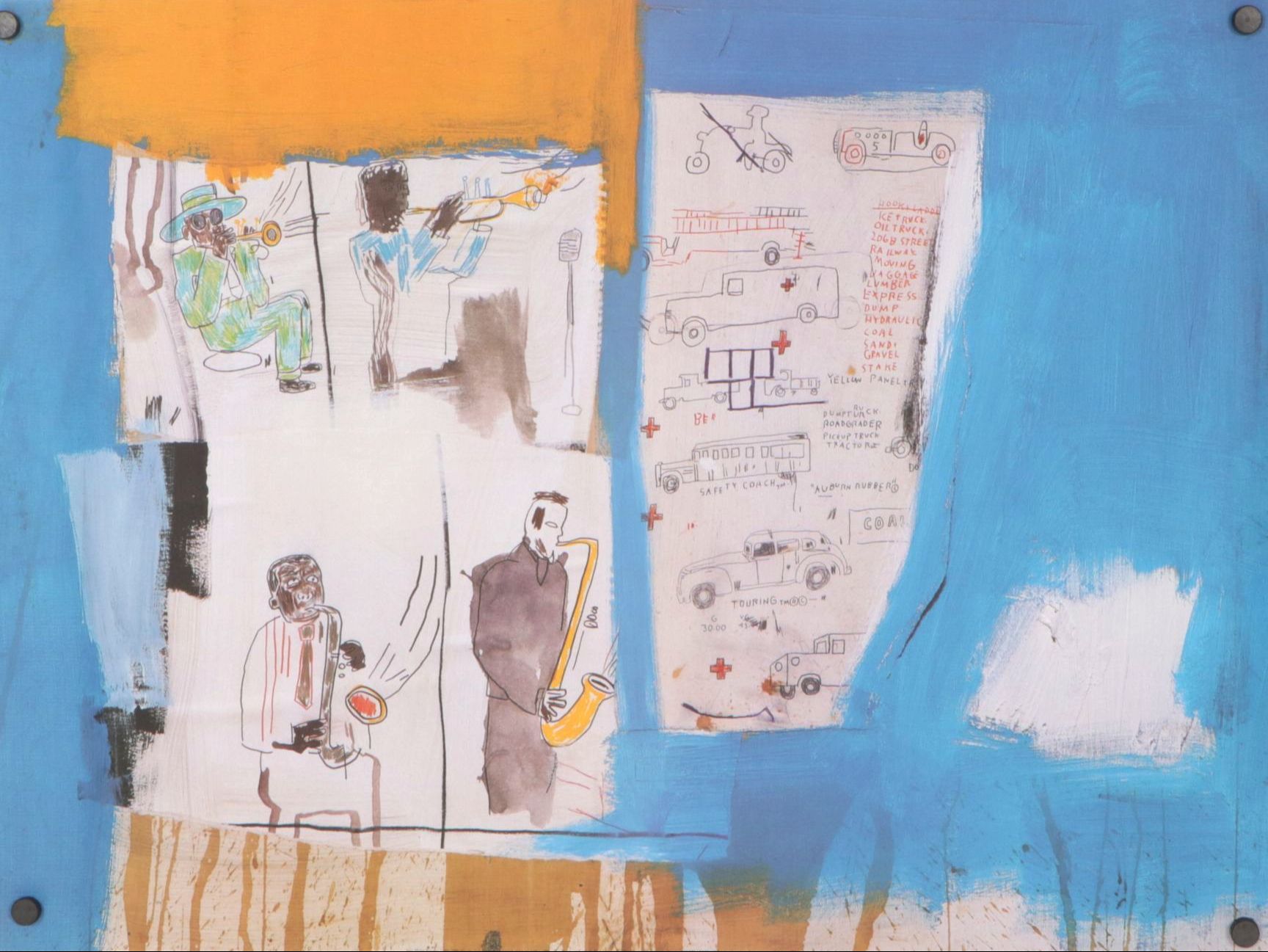 Offset Lithograph After Jean-Michel Basquiat "Worthy Constituents", 1997