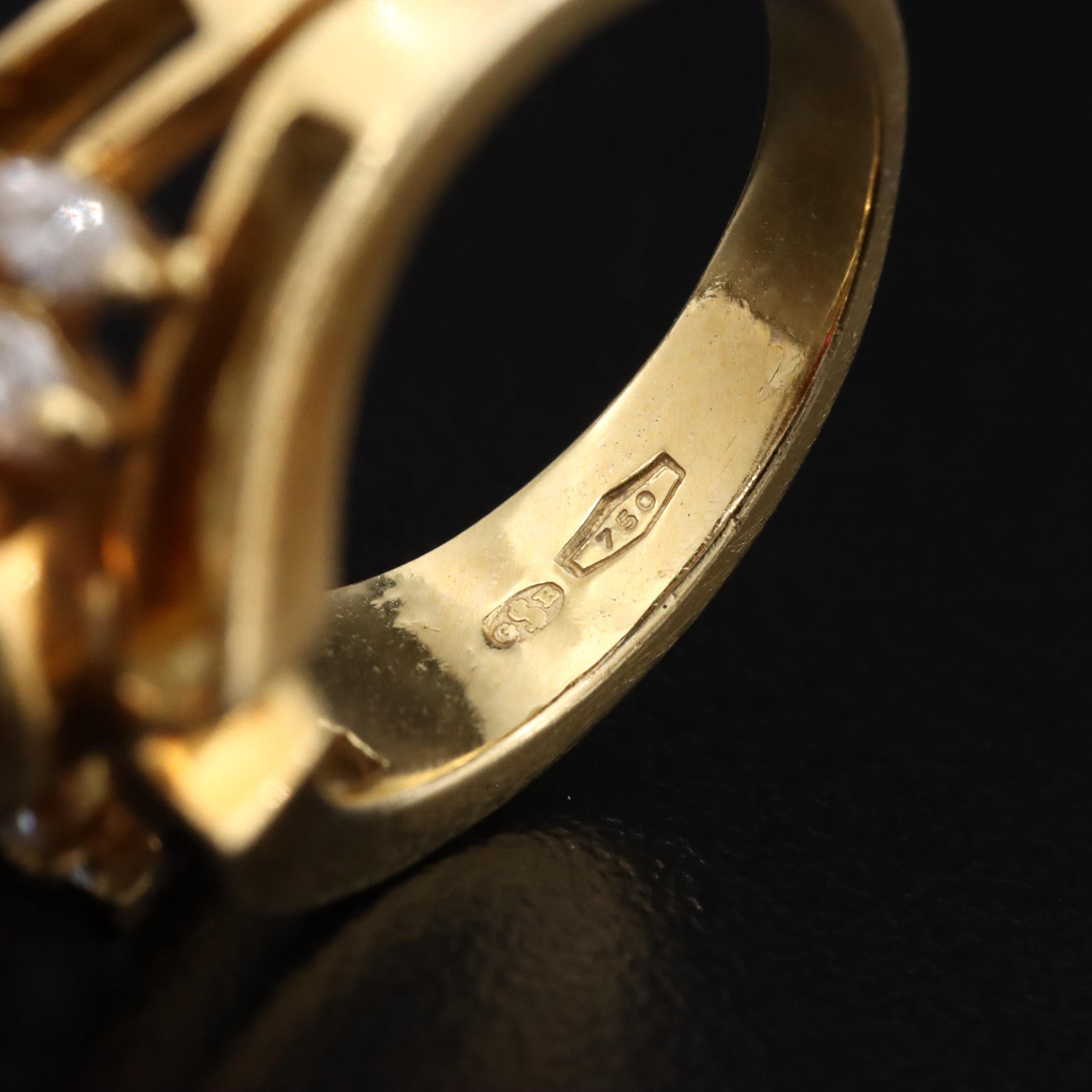 18K Ruby and Diamond Ring